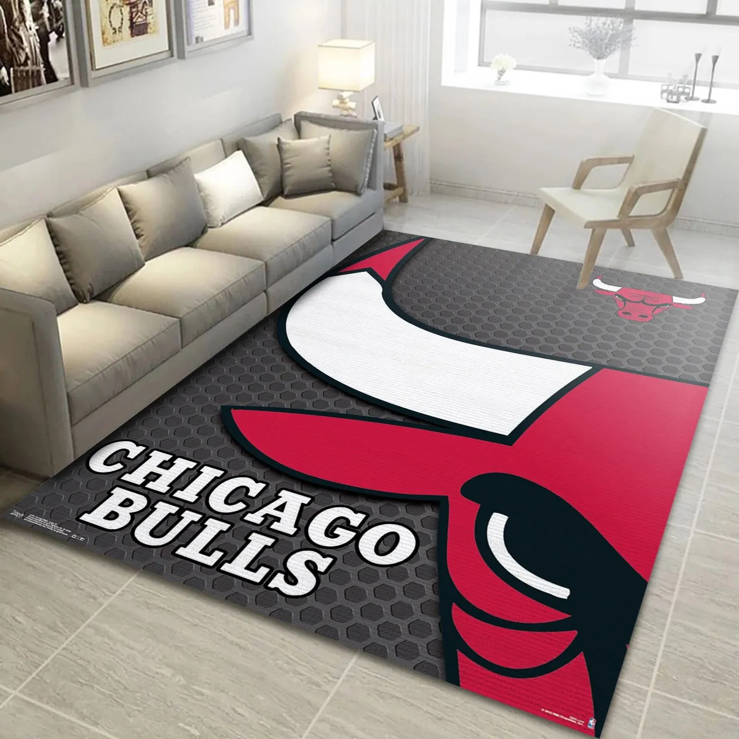 Chicago Bulls NBA Area Rug, Living Room Rug Room Decor Indoor Outdoor Rugs 134CL-2026