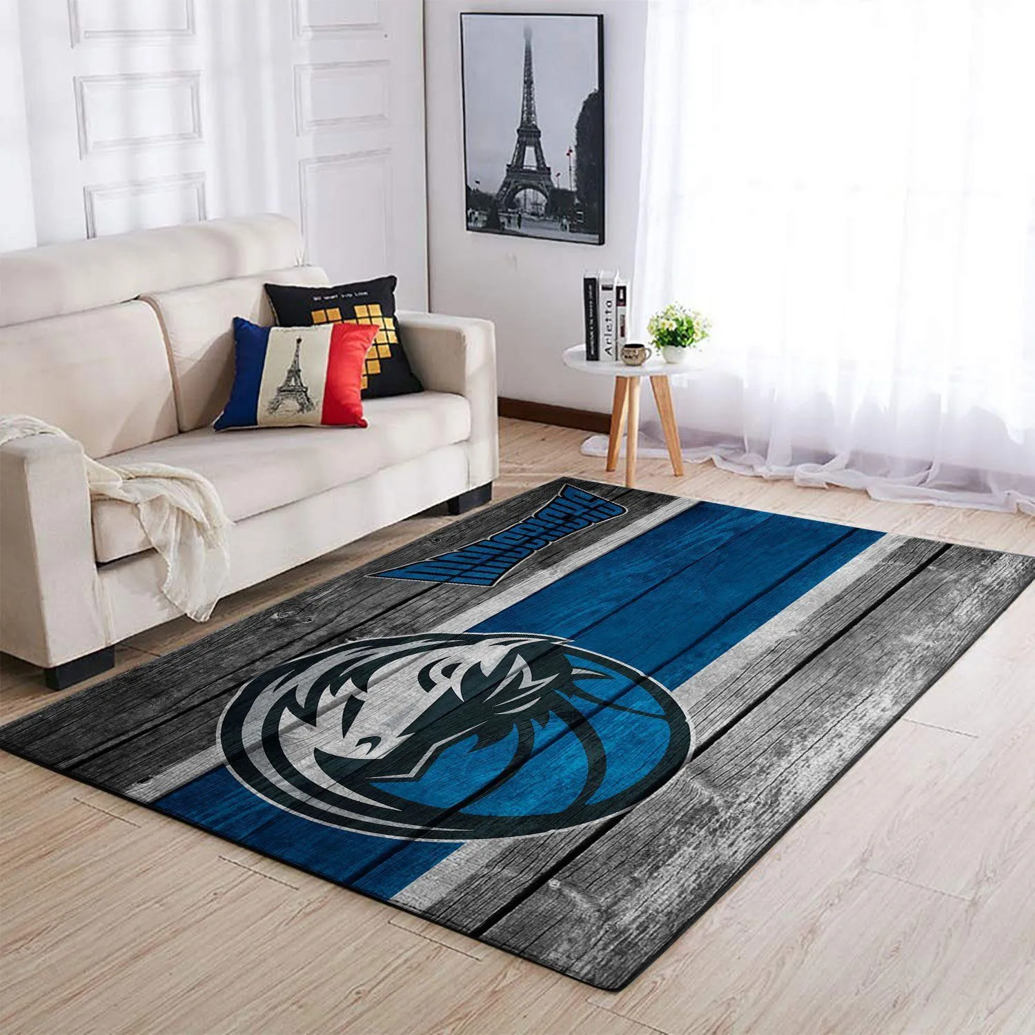 Dallas Mavericks NBA Team Logo Wooden Style Nice Gift Home Decor Rectangle Area Rug Indoor Outdoor Rugs 233OO-4645