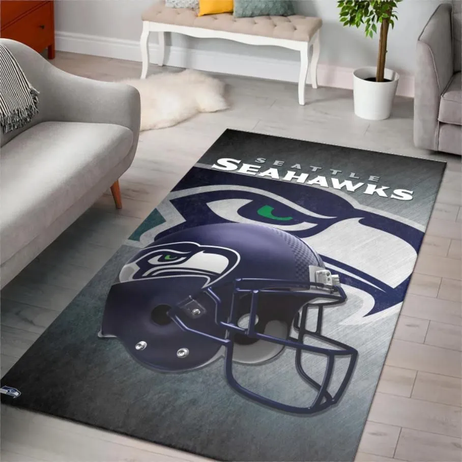 Seattle Seahawks NFL Rug Rectangle Area Rugs Carpet For Living Room, Bedroom, Kitchen Rugs, Non-Slip Carpet 539SN-5136
