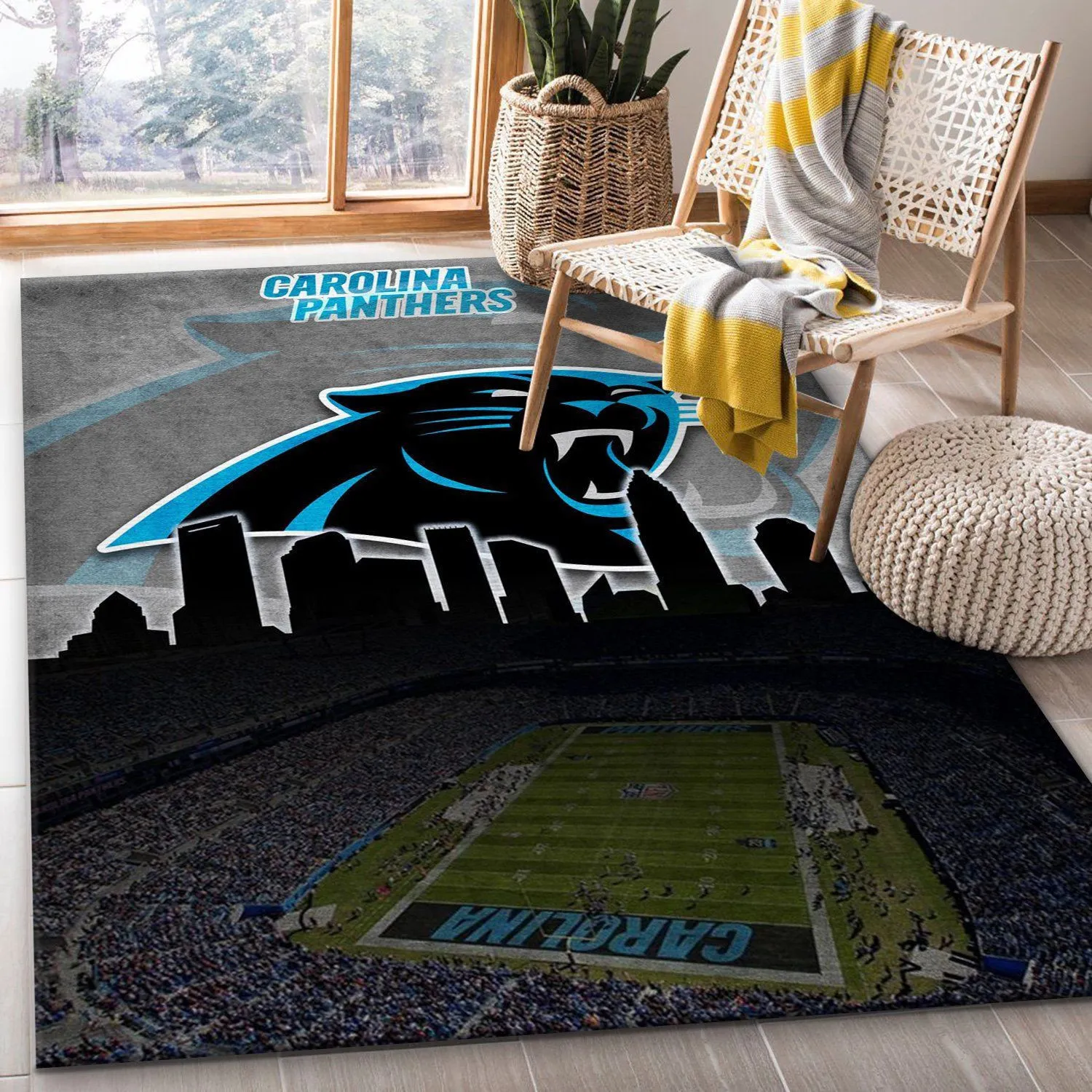 Carolina Panthers NFL Area Rugs For Living Room Rectangle Rug Bedroom Rugs Carpet Flooring Gift 490EF-2374