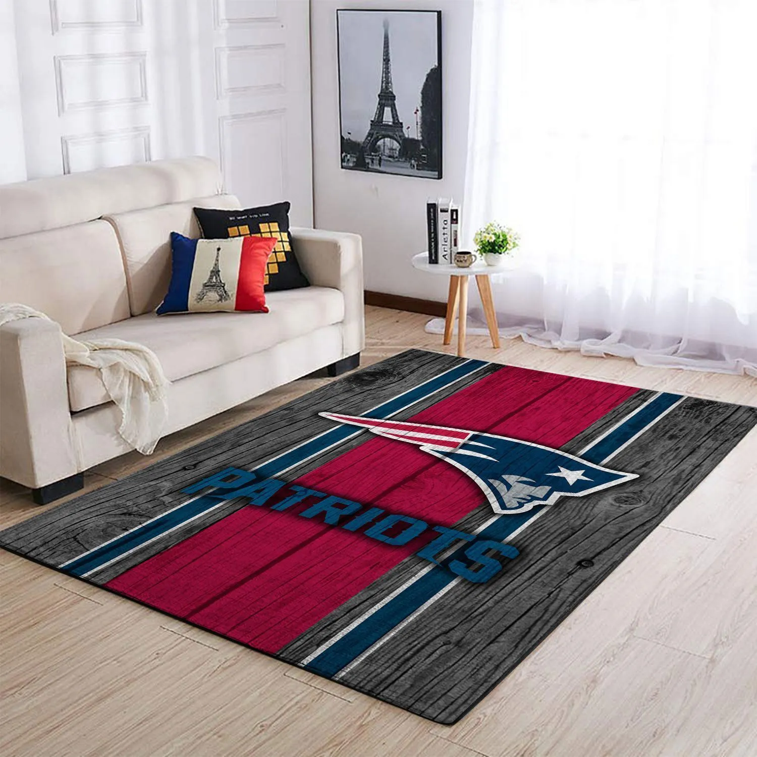New England Patriots NFL Team Logo Wooden Style Style Nice Gift Home Decor Rectangle Area Rug Indoor Outdoor Rugs 313GS-9255