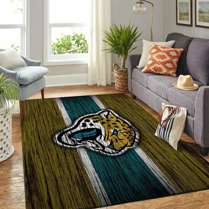 Jacksonville Jaguars NFL Rug Room Carpet Sport Custom Area Floor Home Decor V4 Indoor Outdoor Rugs 927KV-3347