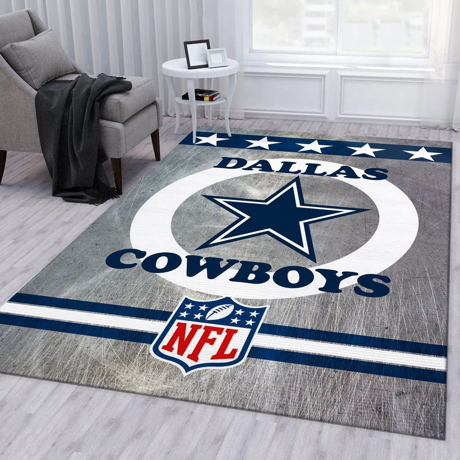 Dallas Cowboys NFL Football Team Area Rug For Gift Living Room Rug Home Decor Floor Decor Indoor Outdoor Rugs 544YI-2565