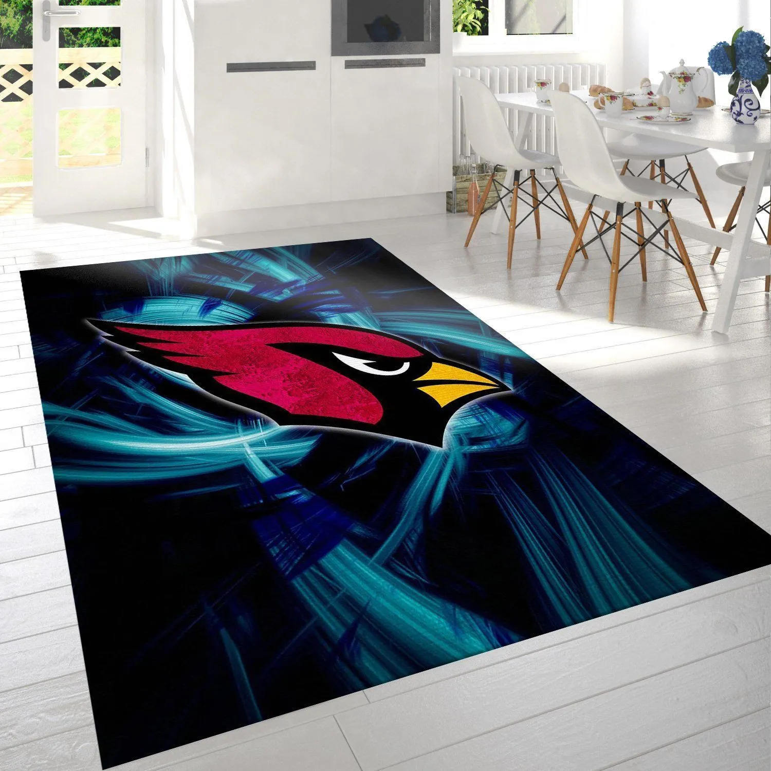 Arizona Cardinals NFL Team Logo Rug Living Room Rug Home Decor Floor Decor Indoor Outdoor Rugs 201RM-7164
