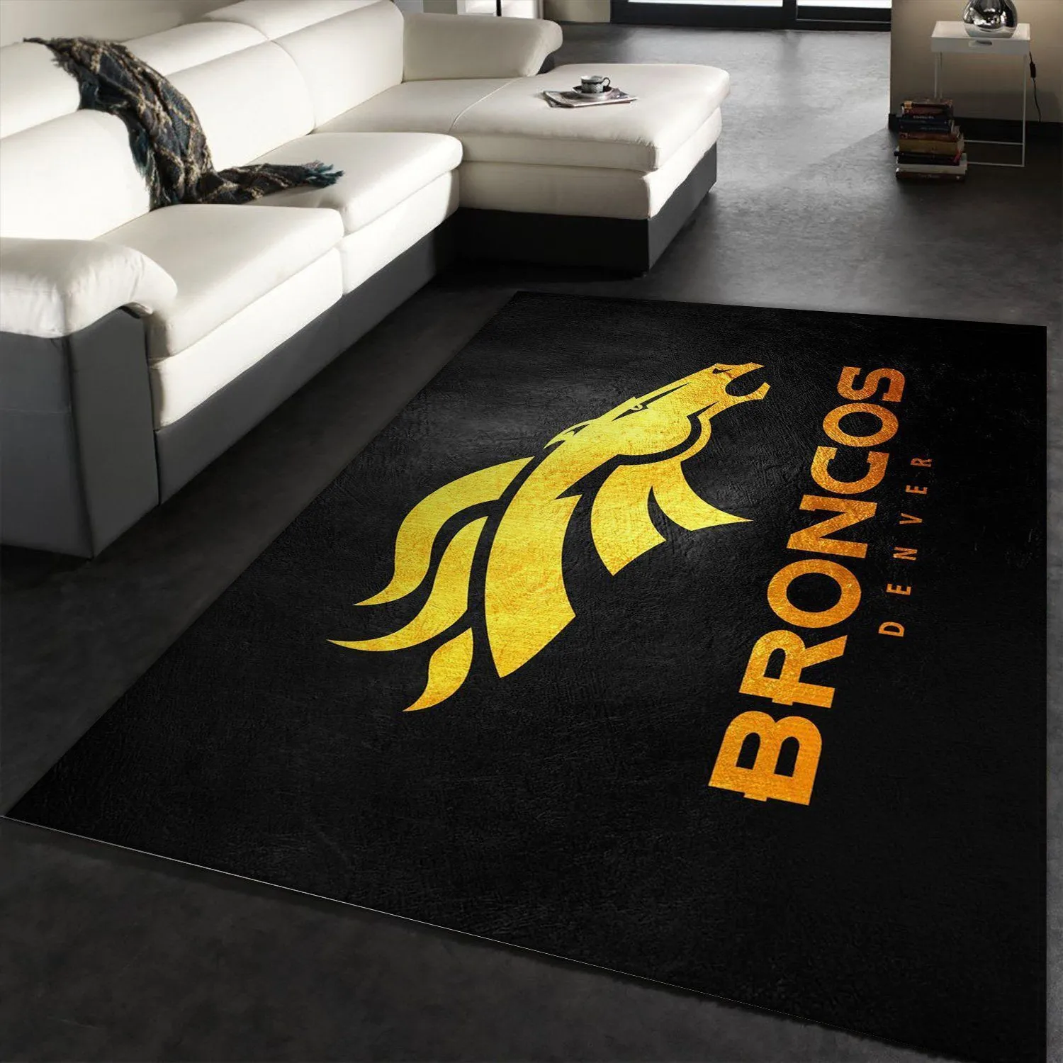 Denver Broncos NFL Area Rug Carpet, Kitchen Rug, Christmas Gift US Decor Indoor Outdoor Rugs 370TO-4878