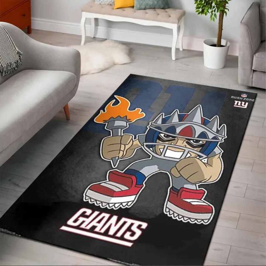 New York Giants Rusher NFL Rush Zone Character Area Rug Rugs For Living Room Rug Home Decor Indoor Outdoor Rugs 770CY-6667