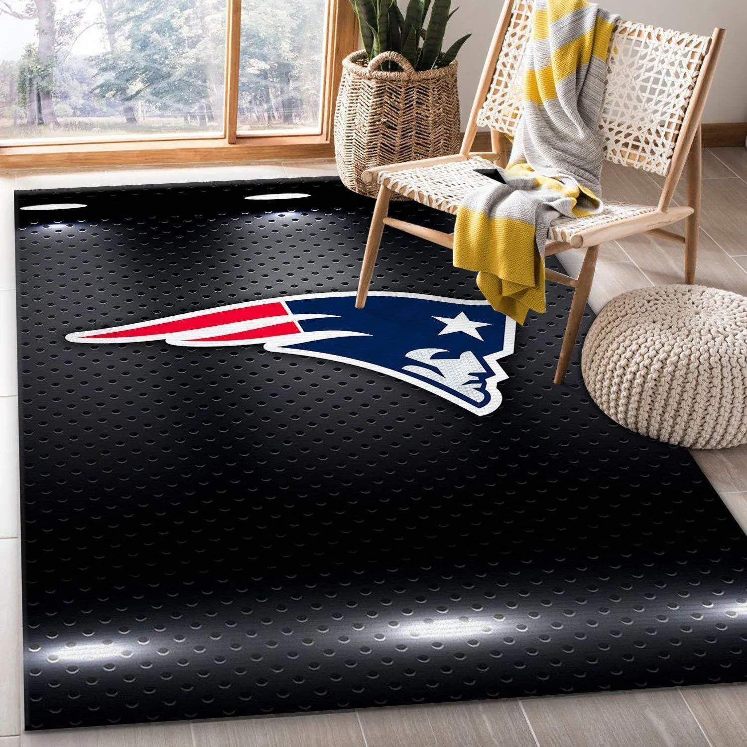 New England Patriots NFL Rug Bedroom Rug US Gift Decor Indoor Outdoor Rugs 475WH-9751