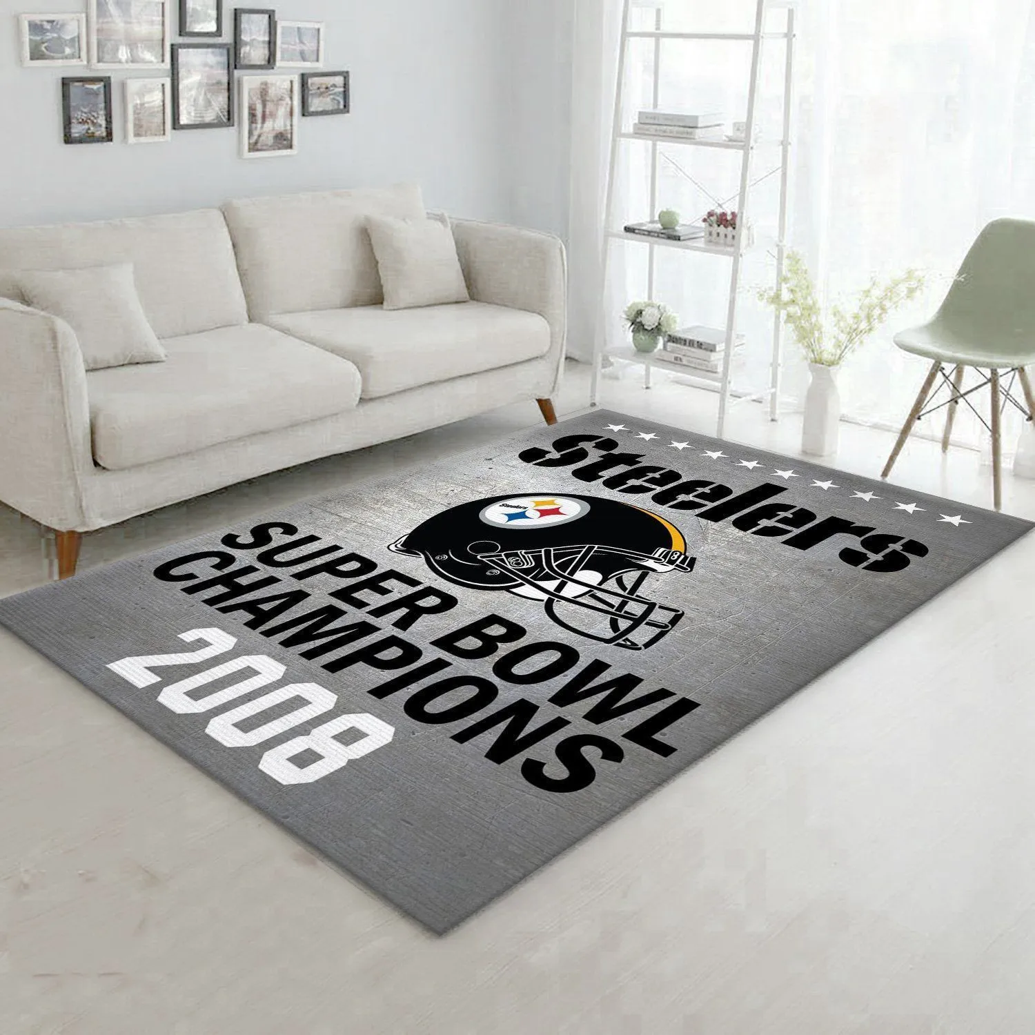 Pittsburgh Steelers 2008 NFL Rug Living Room Rug Christmas Gift US Decor Indoor Outdoor Rugs 461OZ-8234