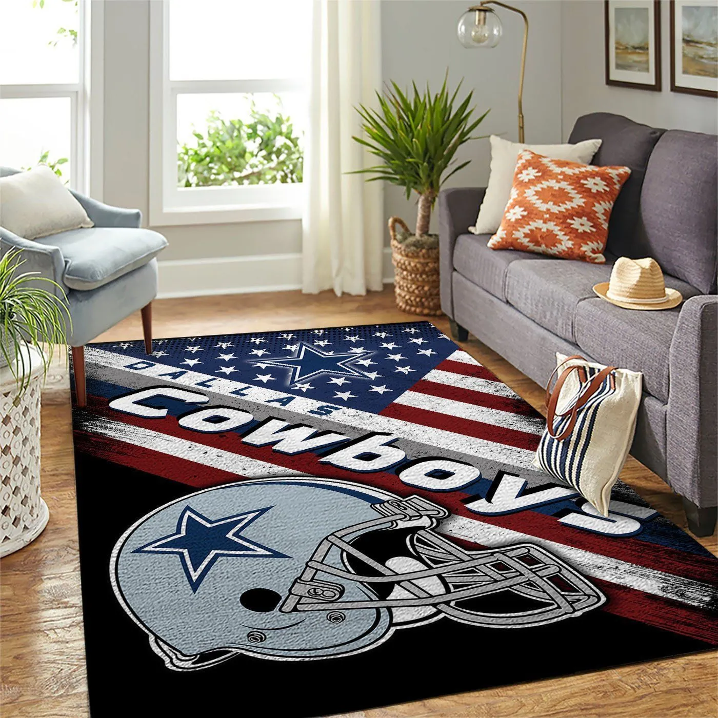 Dallas Cowboys NFL Team Logo American Style Nice Gift Home Decor Rectangle Area Rug Indoor Outdoor Rugs 158RQ-3974
