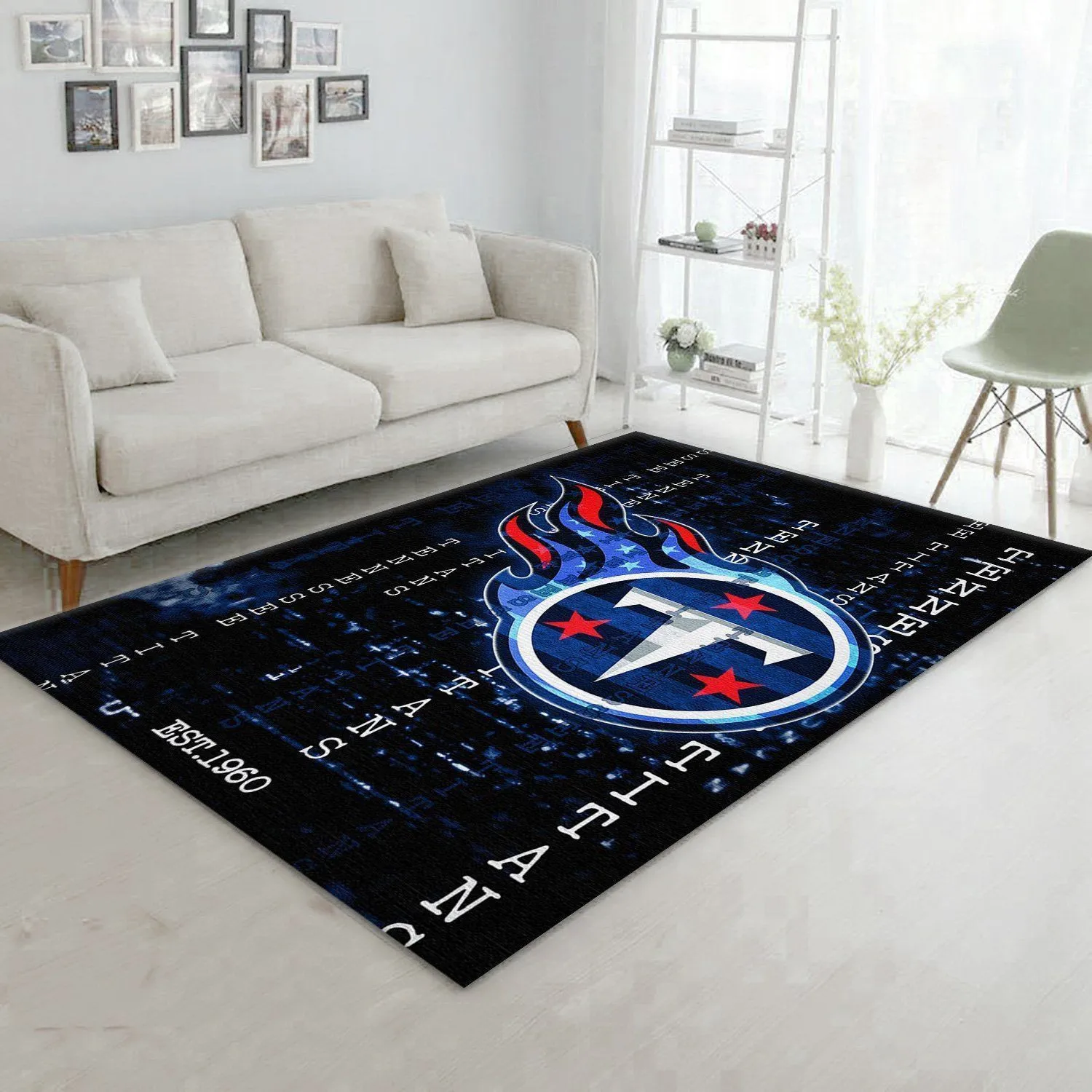 Tennessee Titans NFL Area Rug For Christmas Bedroom Rug Home Decor Floor Decor Indoor Outdoor Rugs 584EK-2735