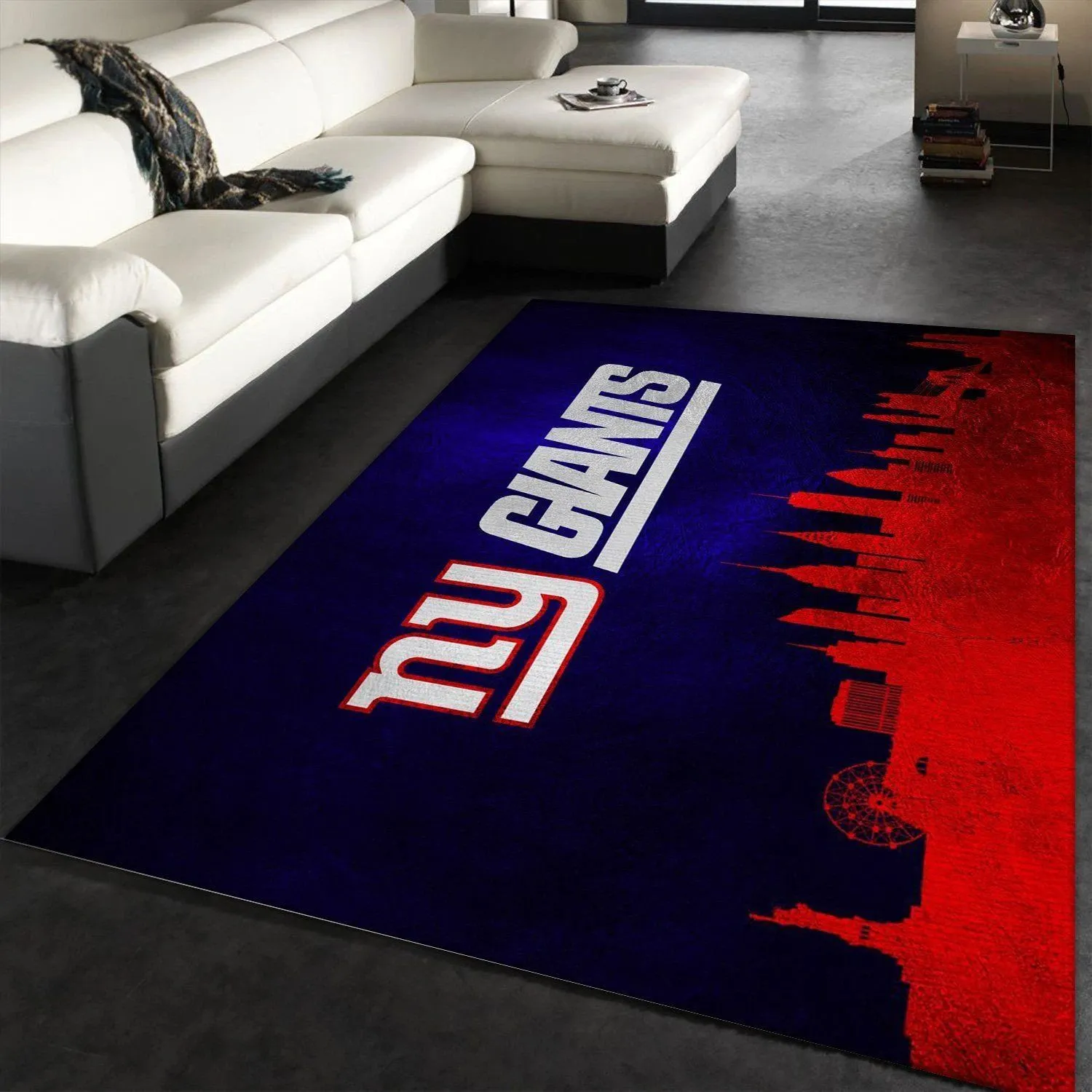 New York Giants Skyline NFL Area Rug, Living room and bedroom Rug, Home US Decor Indoor Outdoor Rugs 884ME-5685