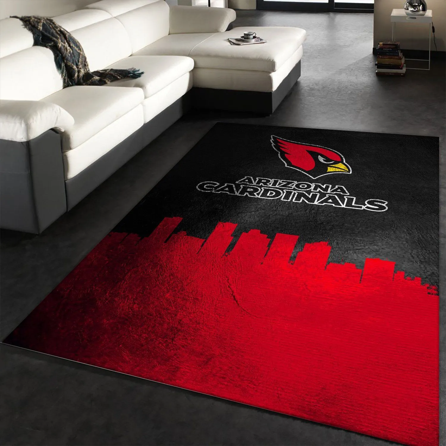 Arizona Cardinals Skyline NFL Area Area Rugs For Living Room Rectangle Rug Bedroom Rugs Carpet Flooring Gift 449ZI-4554