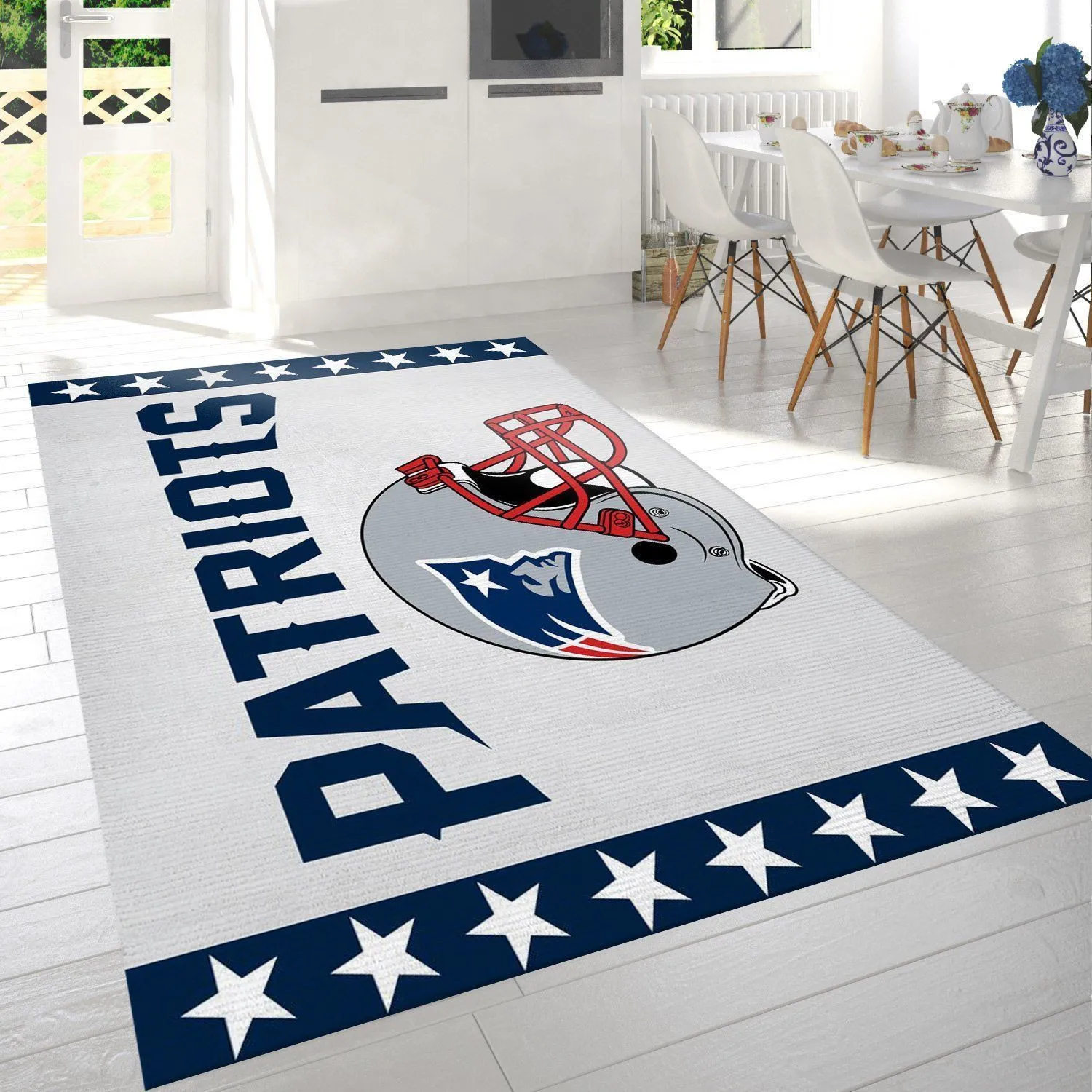 New England Patriots NFL Area Rug Bedroom Rug Home US Decor Indoor Outdoor Rugs 800UV-7385