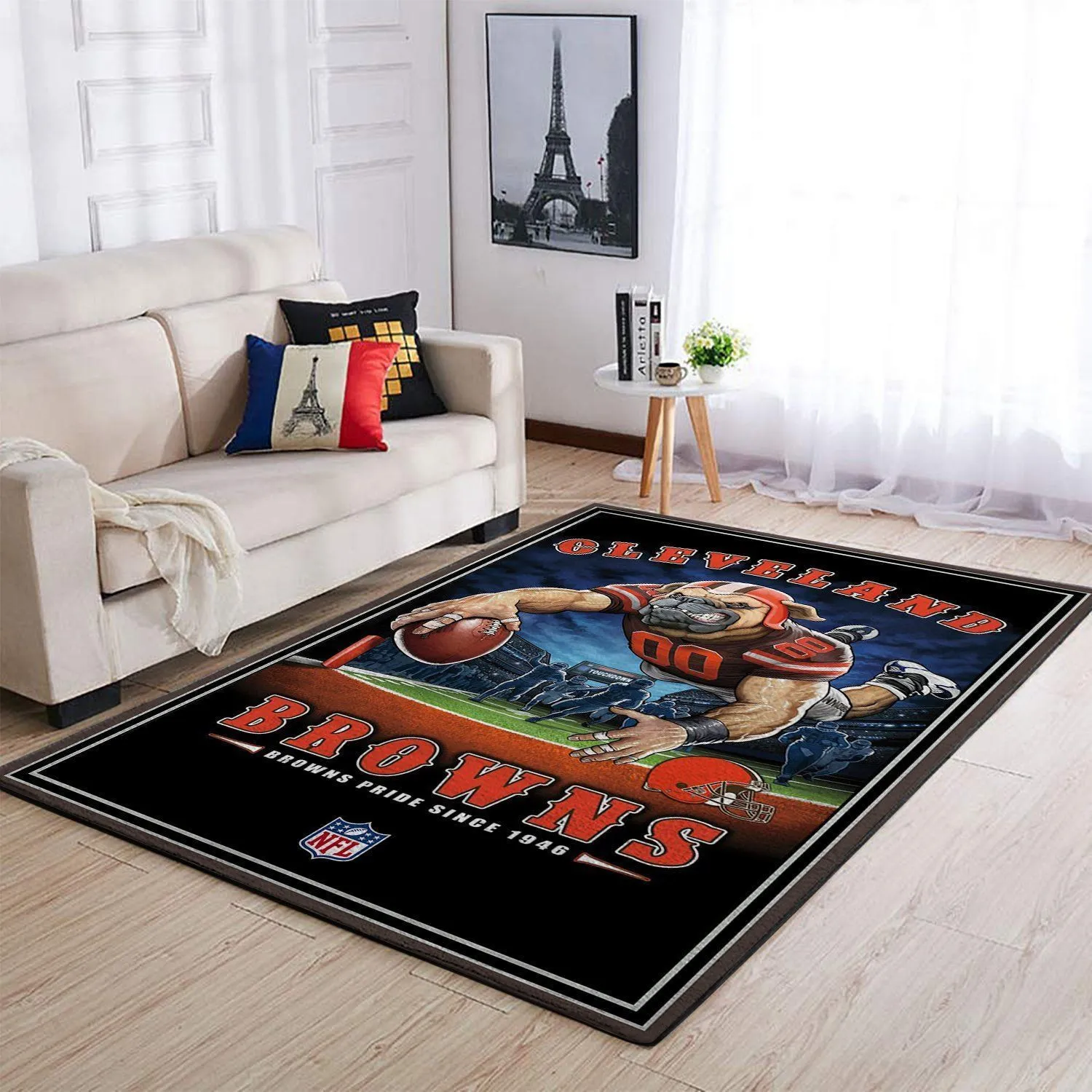 Cleveland Browns NFL Team Pride Nice Gift Home Decor Rectangle Area Rug Indoor Outdoor Rugs 822QJ-7681
