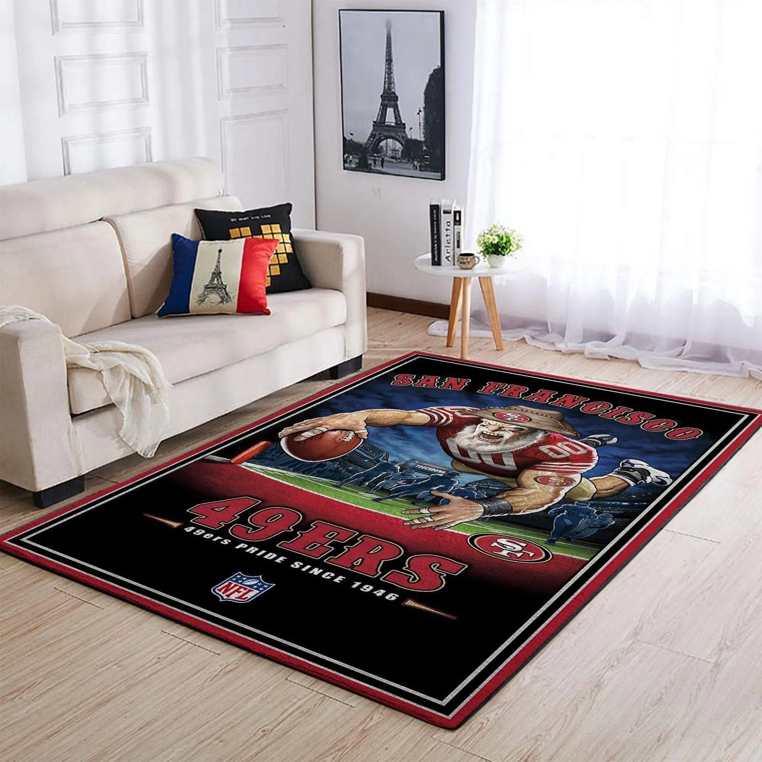San Francisco 49ers NFL Team Pride Nice Gift Home Decor Rectangle Area Rug Indoor Outdoor Rugs 507IO-9344