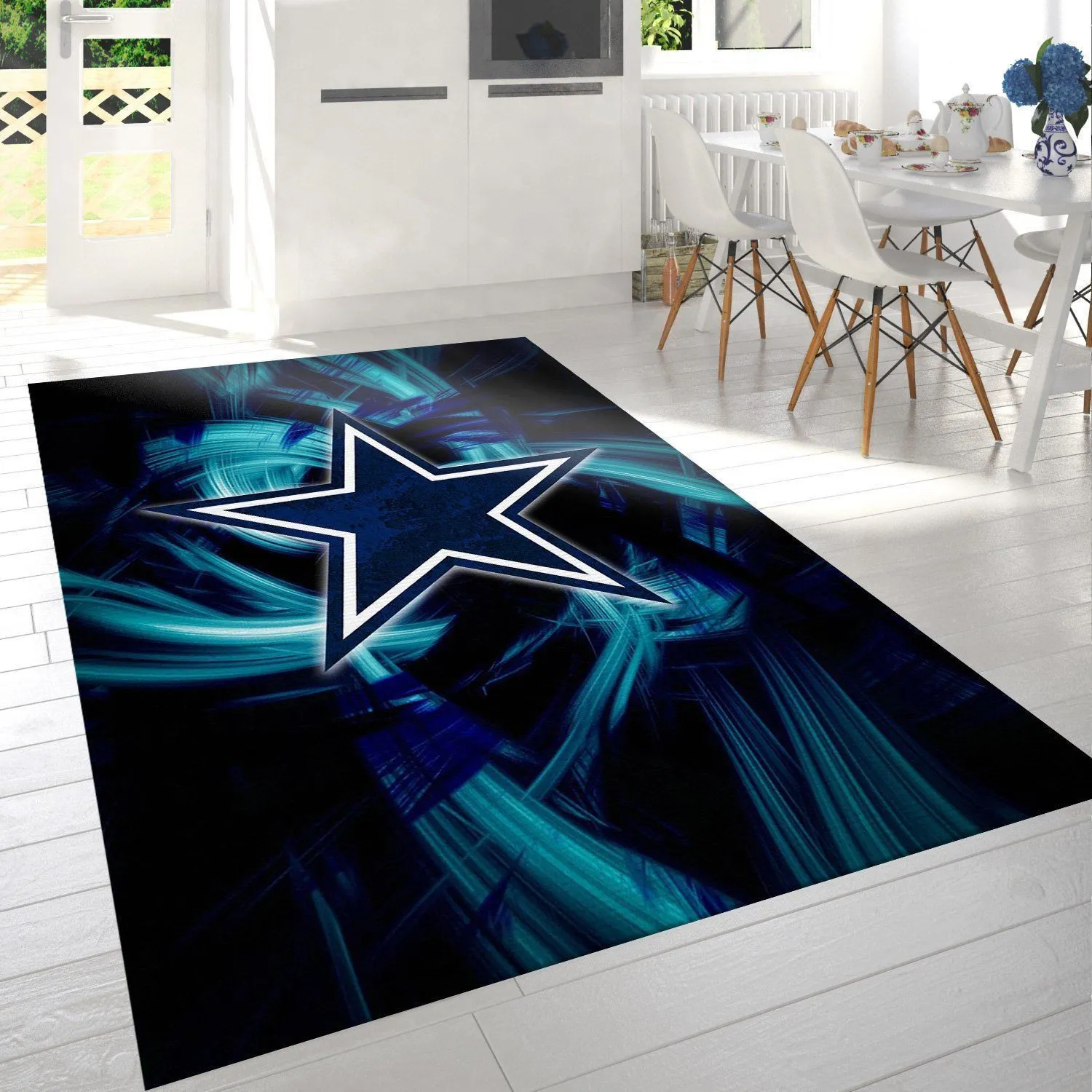 Dallas Cowboys NFL Team Logo Rug Living Room Rug Home Decor Floor Decor Indoor Outdoor Rugs 555NK-7466
