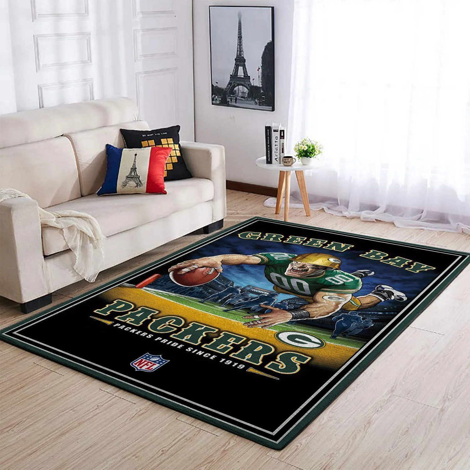 Green Bay Packers NFL Team Pride Nice Gift Home Decor Rectangle Area Rug Indoor Outdoor Rugs 994GJ-6472