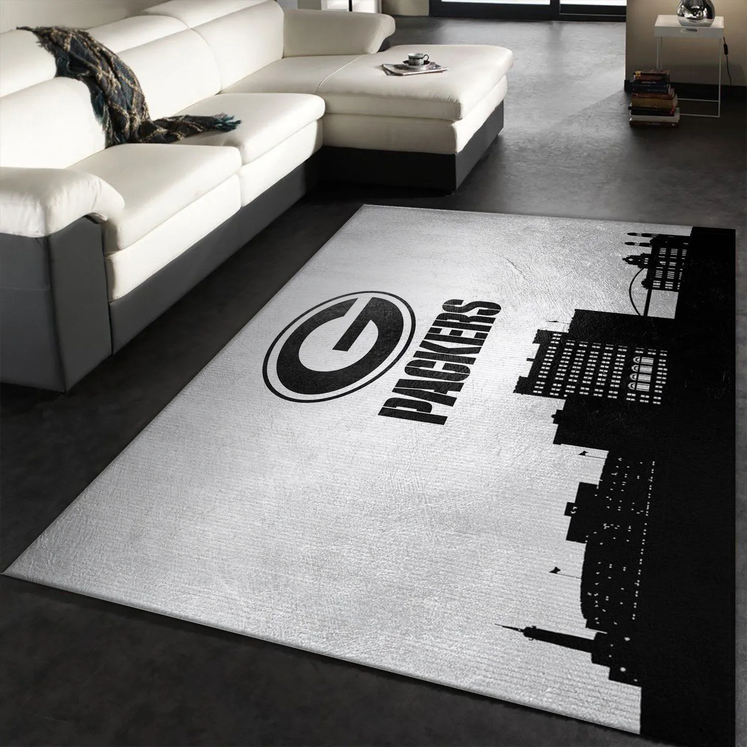 Green Bay Packers Skyline NFL Area Rug For Christmas, Living room and bedroom Rug, US Gift Decor Indoor Outdoor Rugs 143QP-1699