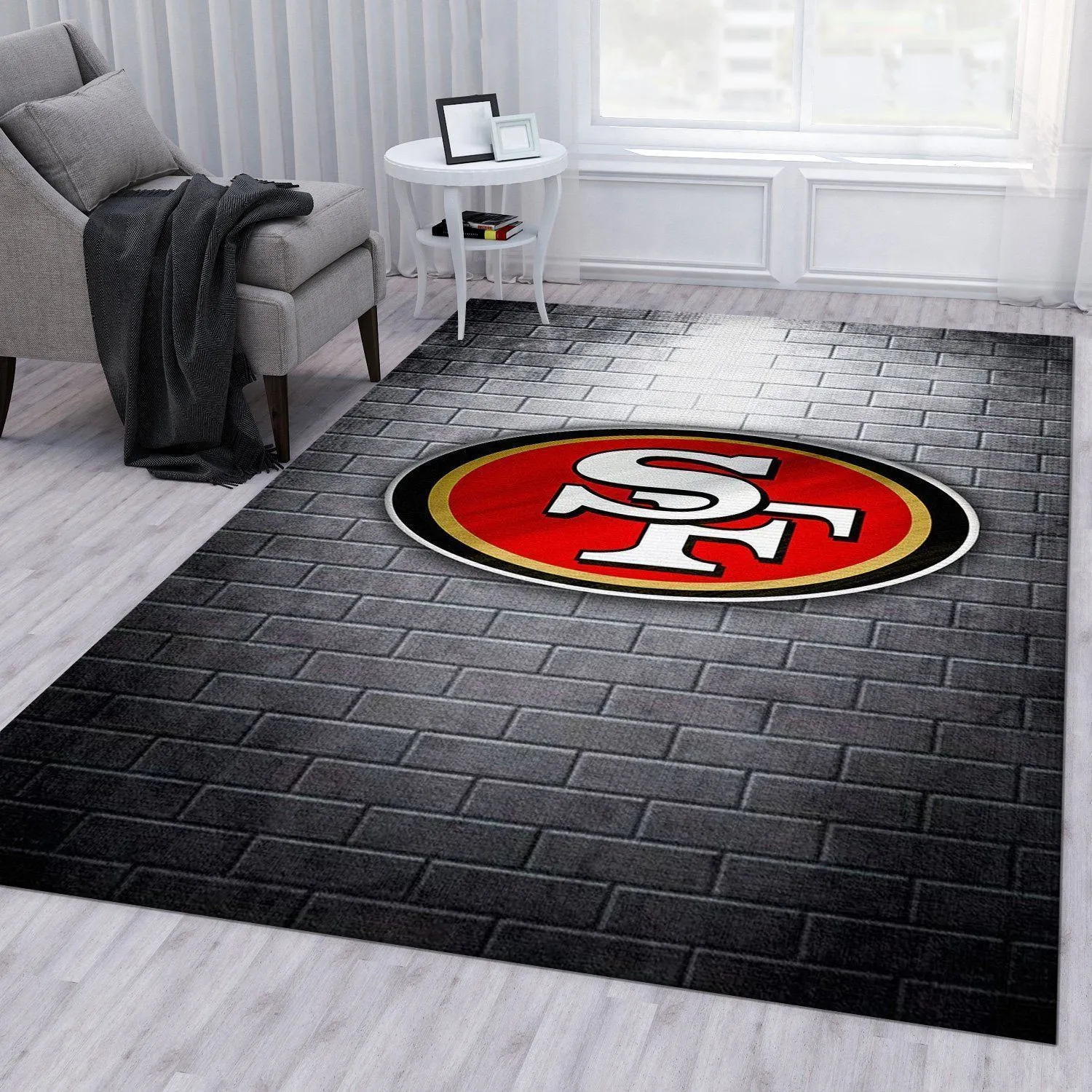San Francisco 49ers NFL Rug Living Room Rug Family Gift US Decor Indoor Outdoor Rugs 584ZD-9501