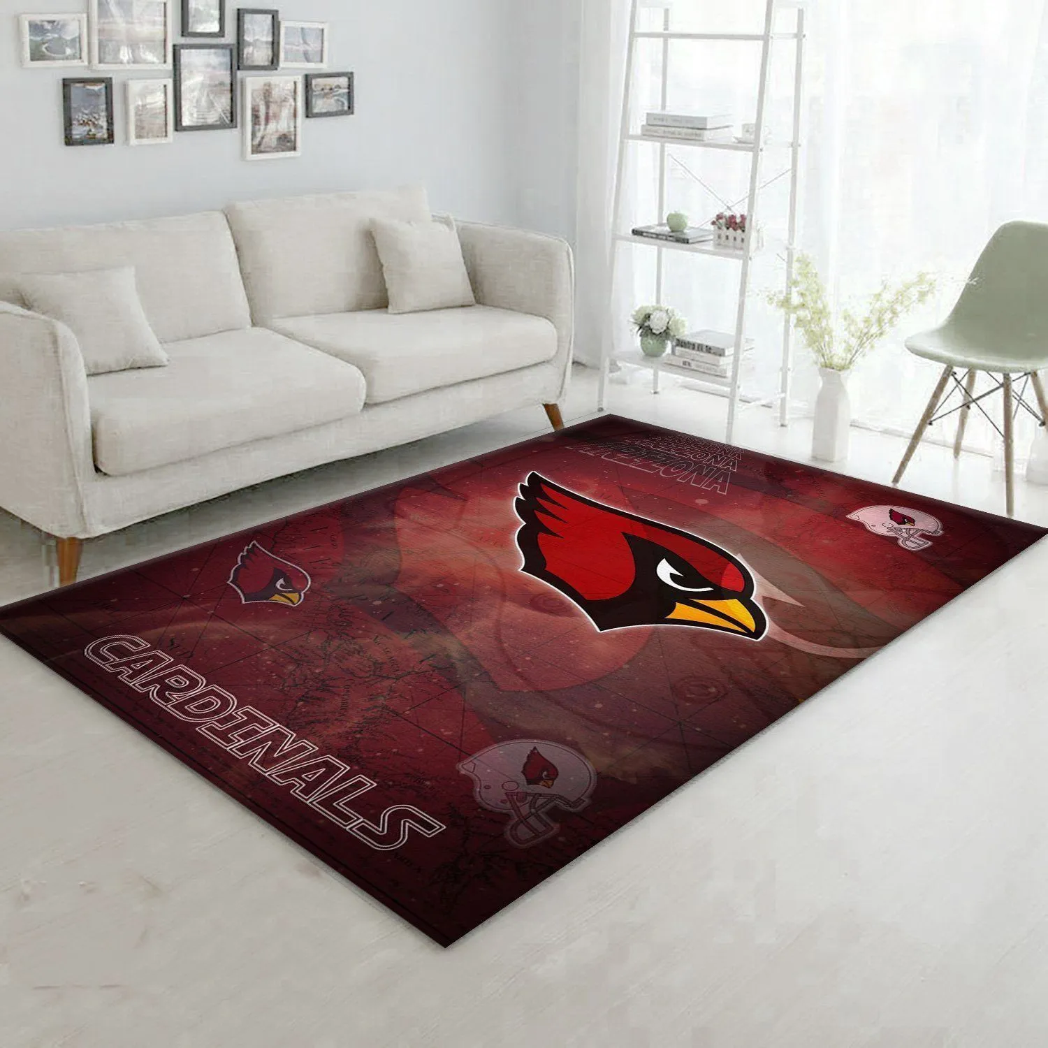 Arizona Cardinals NFL Logo Area Rug For Gift Bedroom Rug US Gift Decor Indoor Outdoor Rugs 425GE-5648