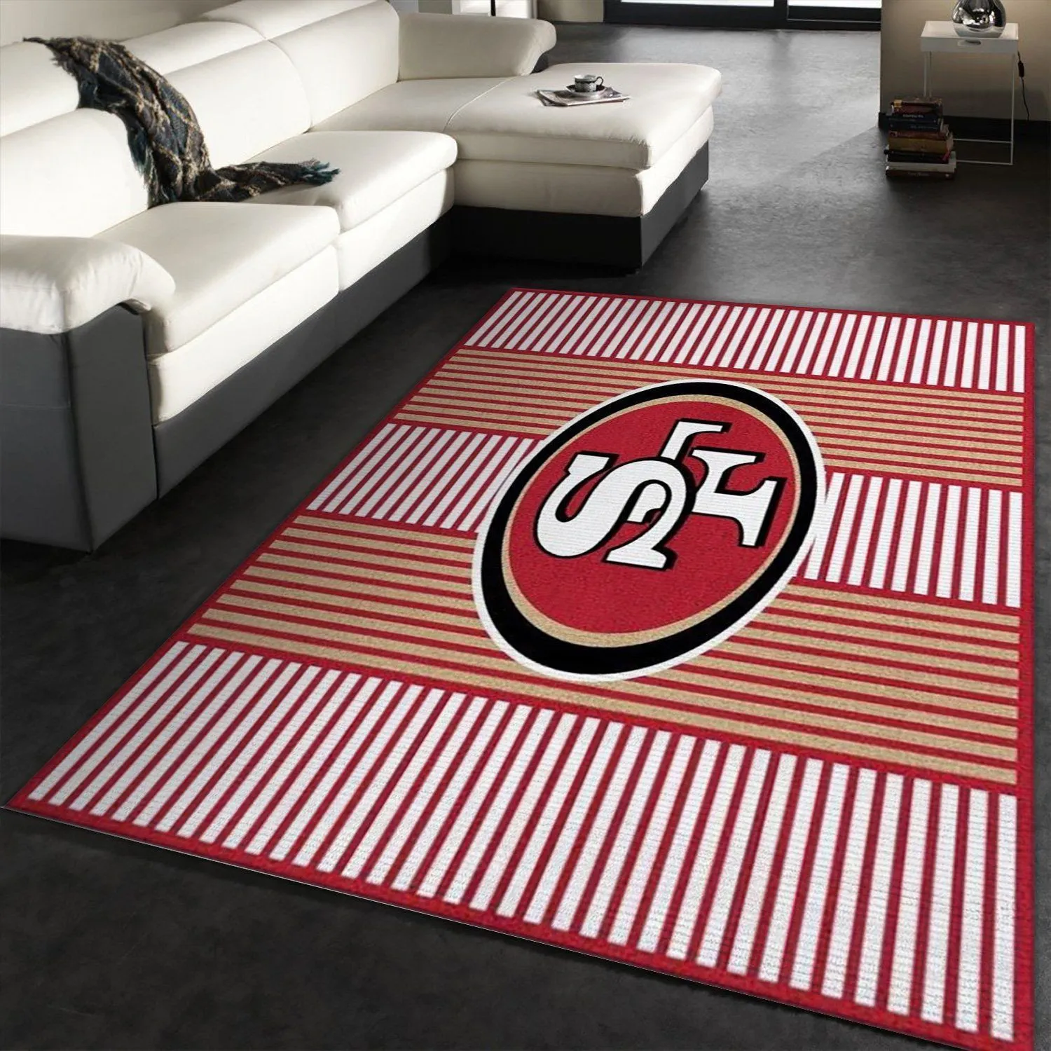 San Francisco 49ers Imperial Champion Rug NFL Area Rug For Christmas, Living Room Rug, Family Gift US Decor Indoor Outdoor Rugs 877LK-7231