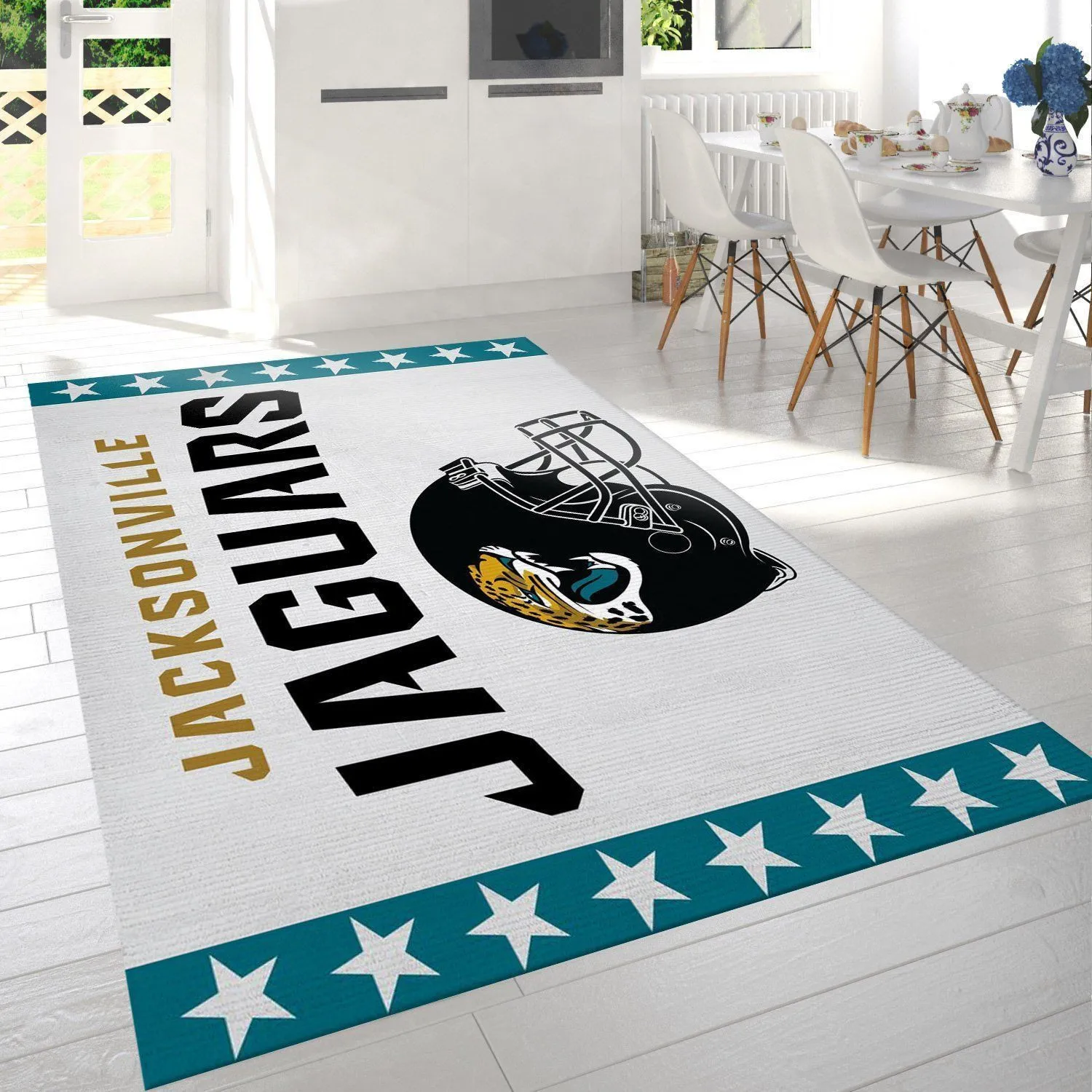 Jacksonville Jaguars NFL Team Logo Rug Bedroom Rug Home Decor Floor Decor Indoor Outdoor Rugs 639FW-6004