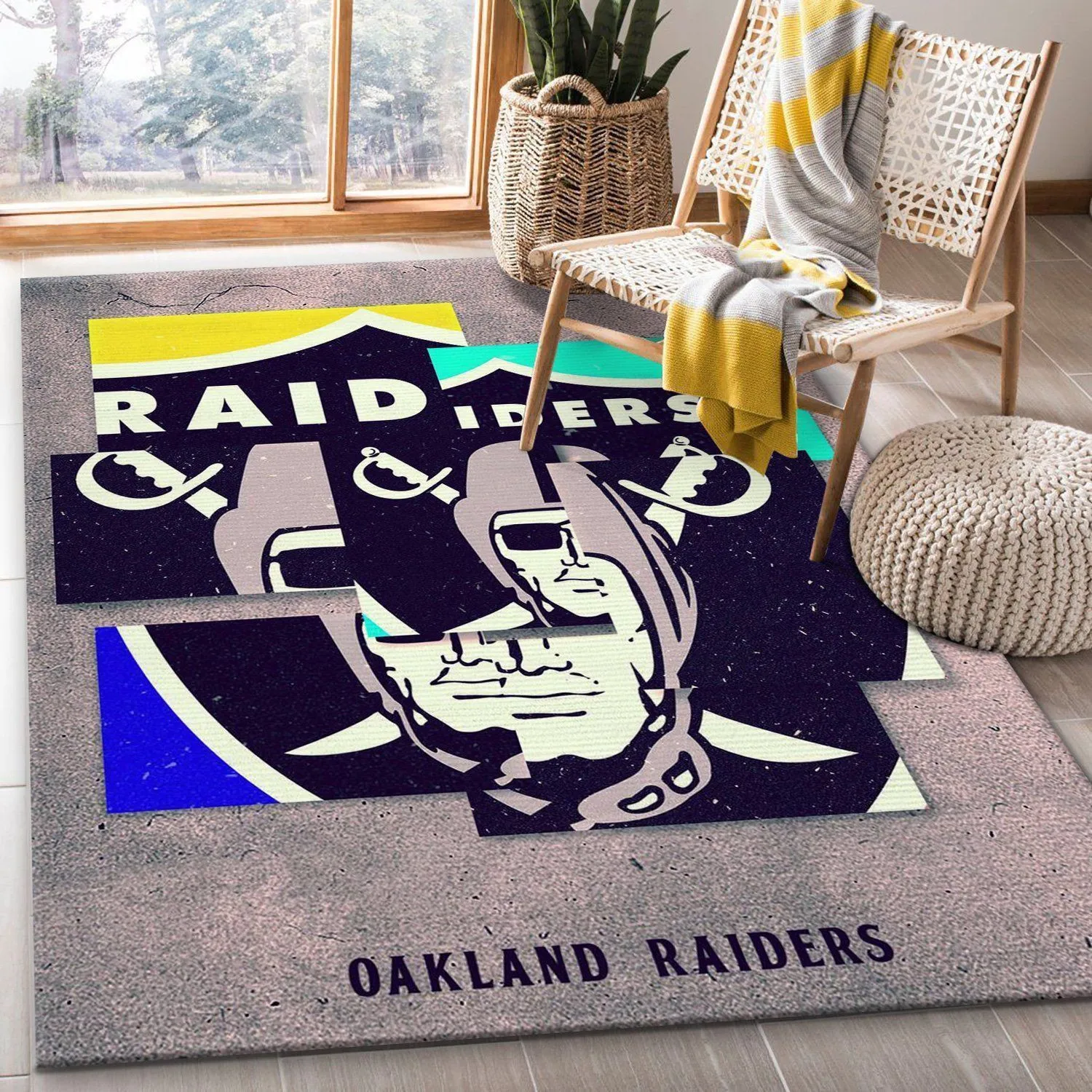 Las Vegas Raiders NFL Area Rug Living Room Rug Home Decor Floor Decor Indoor Outdoor Rugs 910SJ-1376