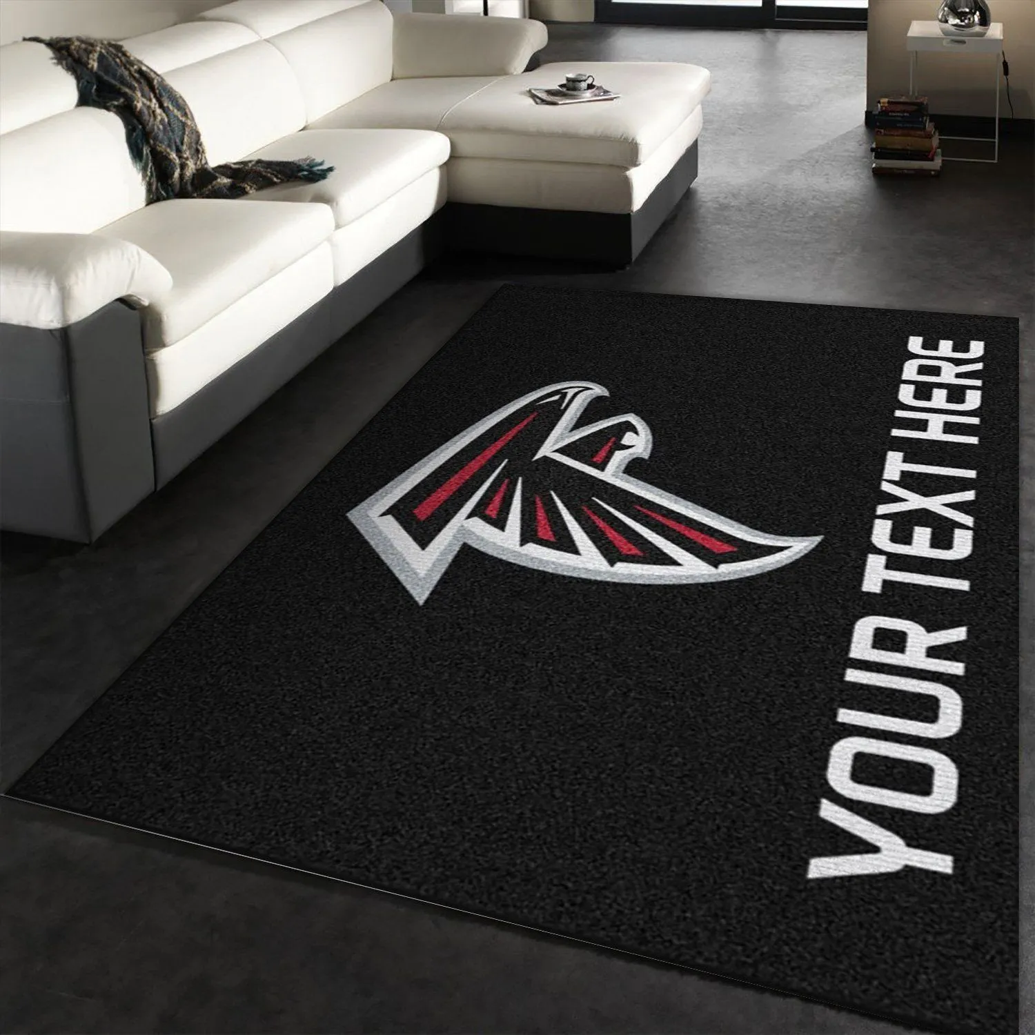 Customizable Atlanta Falcons Personalized Accent Rug NFL Team Logos Area Rug, Kitchen Rug, Home US Decor Indoor Outdoor Rugs 602JM-2152
