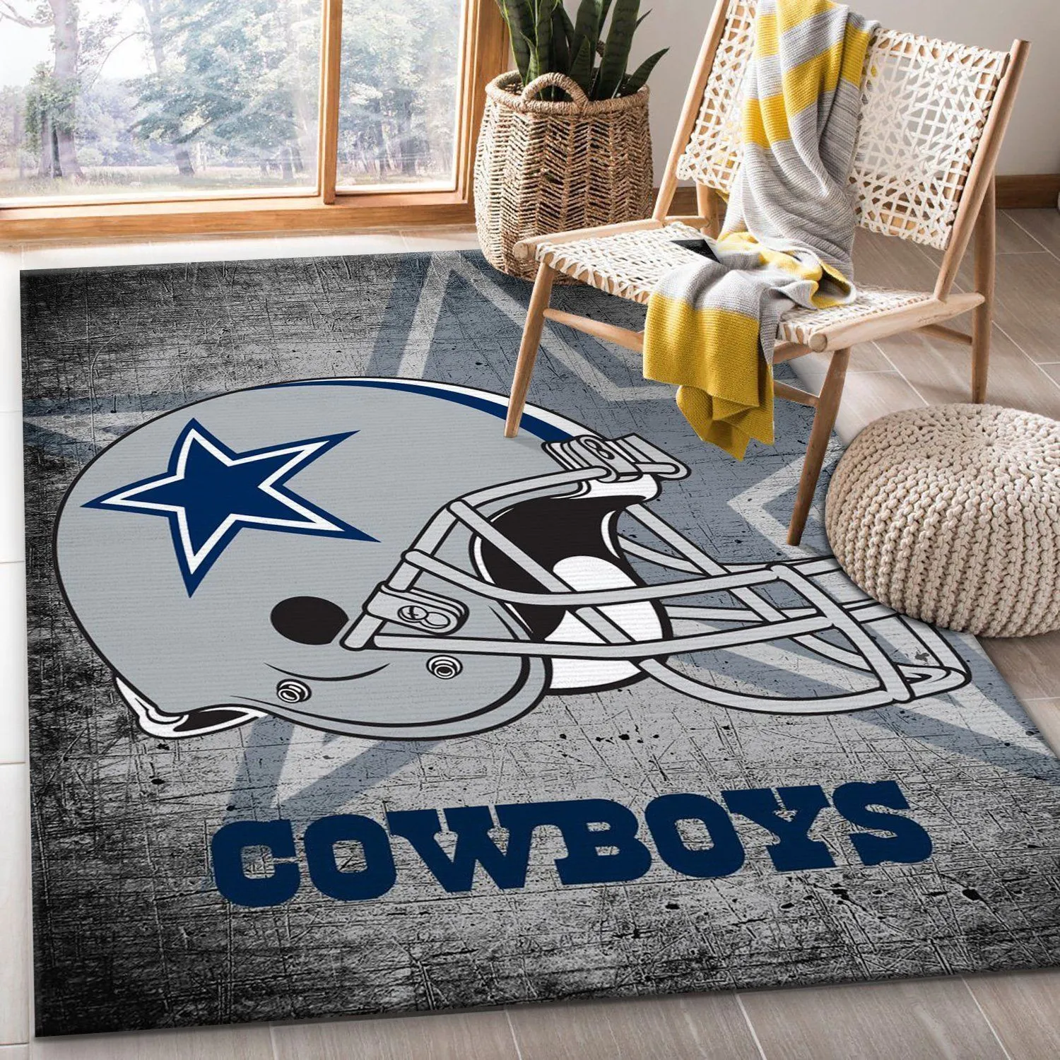 Dallas Cowboys Football NFL Rug Bedroom Rug Christmas Gift US Decor Indoor Outdoor Rugs 877WX-7371