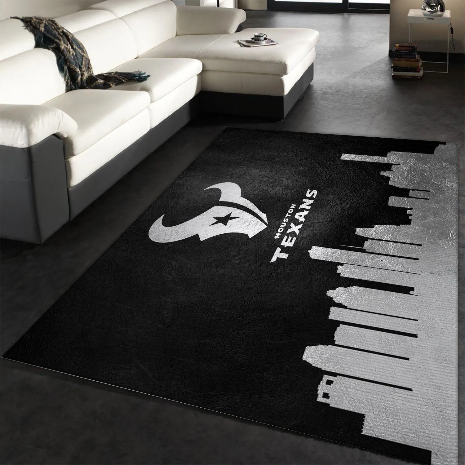 Houston Texans Skyline NFL Area Rug, Living Room Rug, US Gift Decor Indoor Outdoor Rugs 753AY-8659