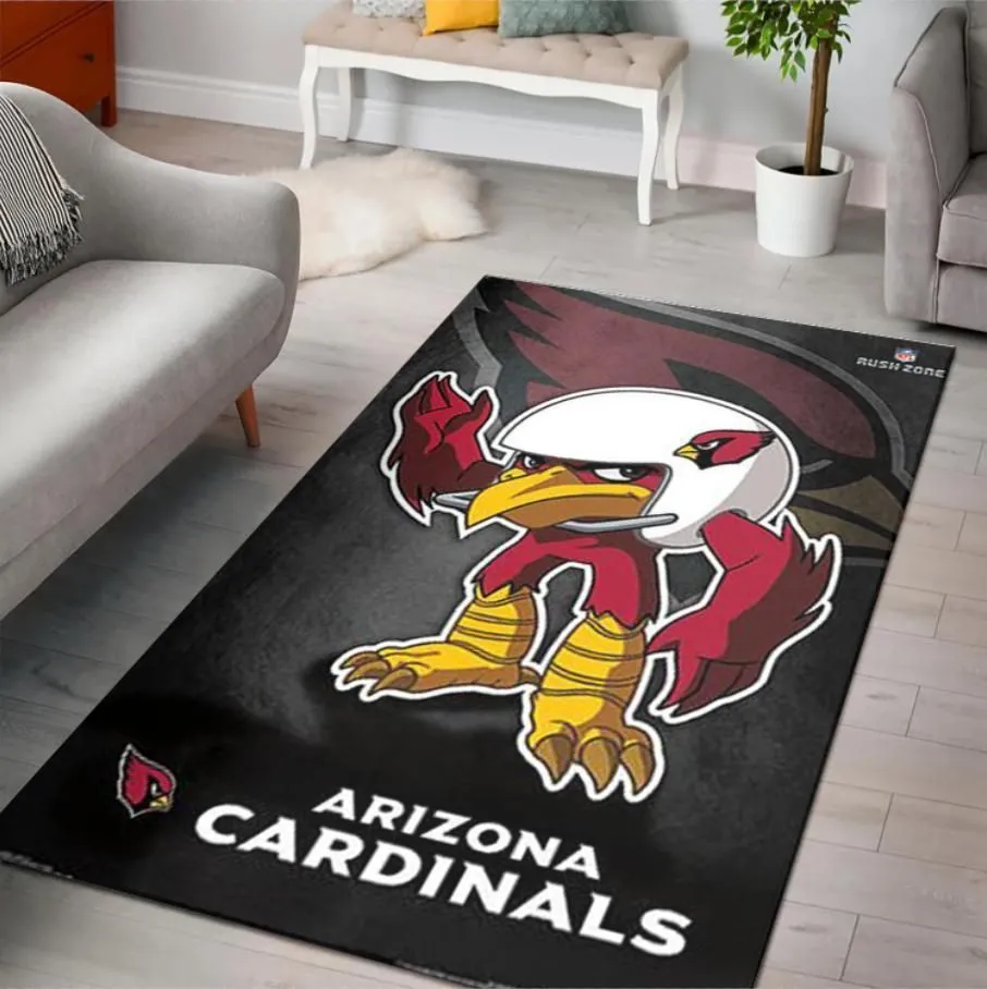 Arizona Cardinals Rusher NFL Rusho Zone Character Area Rug Rugs For Living Room Rug Home Decor Indoor Outdoor Rugs 813YY-1887