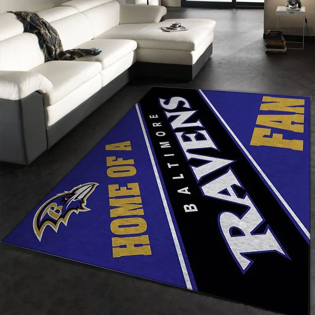 Baltimore Ravens Team NFL Area Rugs For Living Room Rectangle Rug Bedroom Rugs Carpet Flooring Gift 462PU-7161