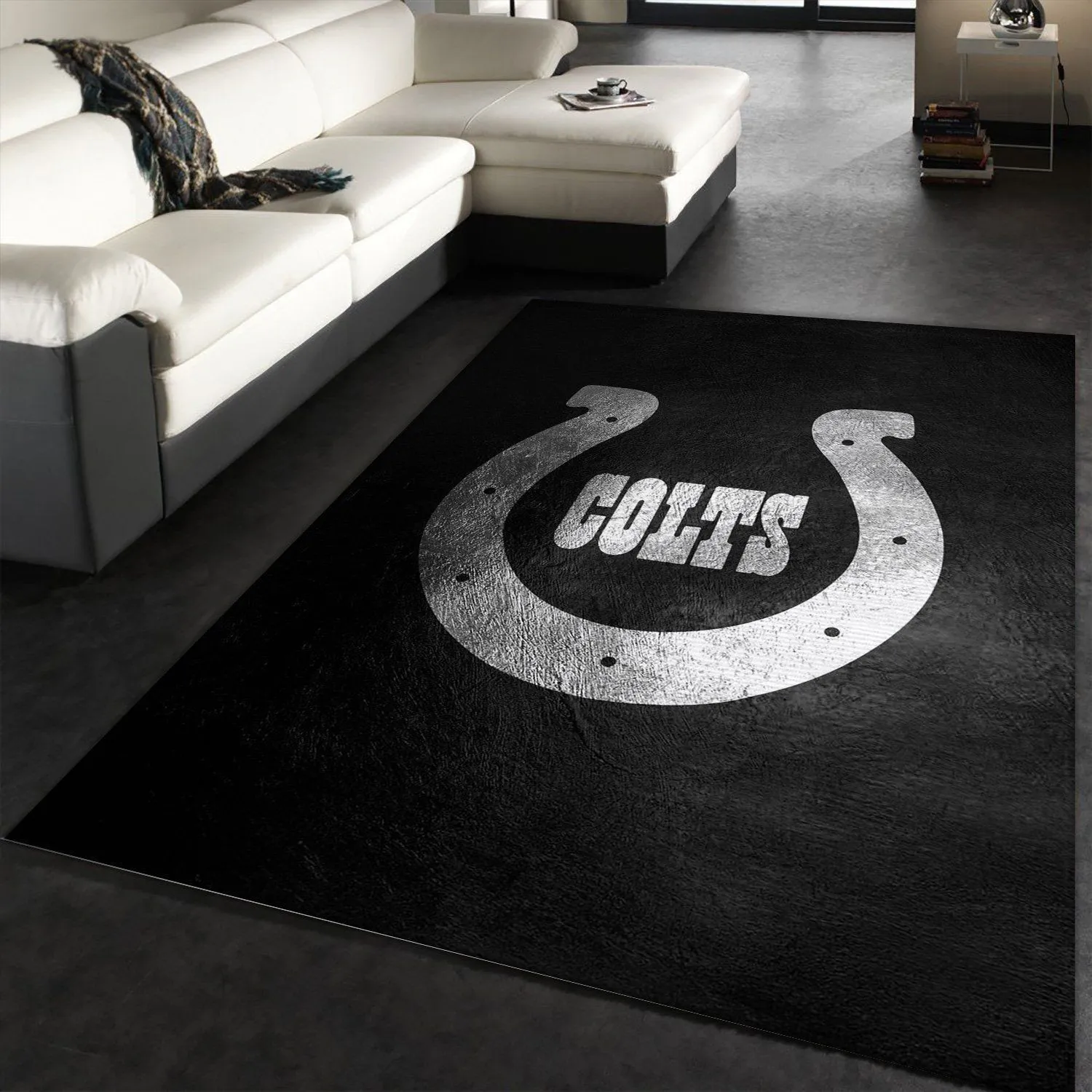 Indianapolis Colts Silver NFL Kitchen Rectangle Rug Decor Area Rugs For Living Room Bedroom Kitchen Rugs Home Carpet Flooring 016515 480TU-6366