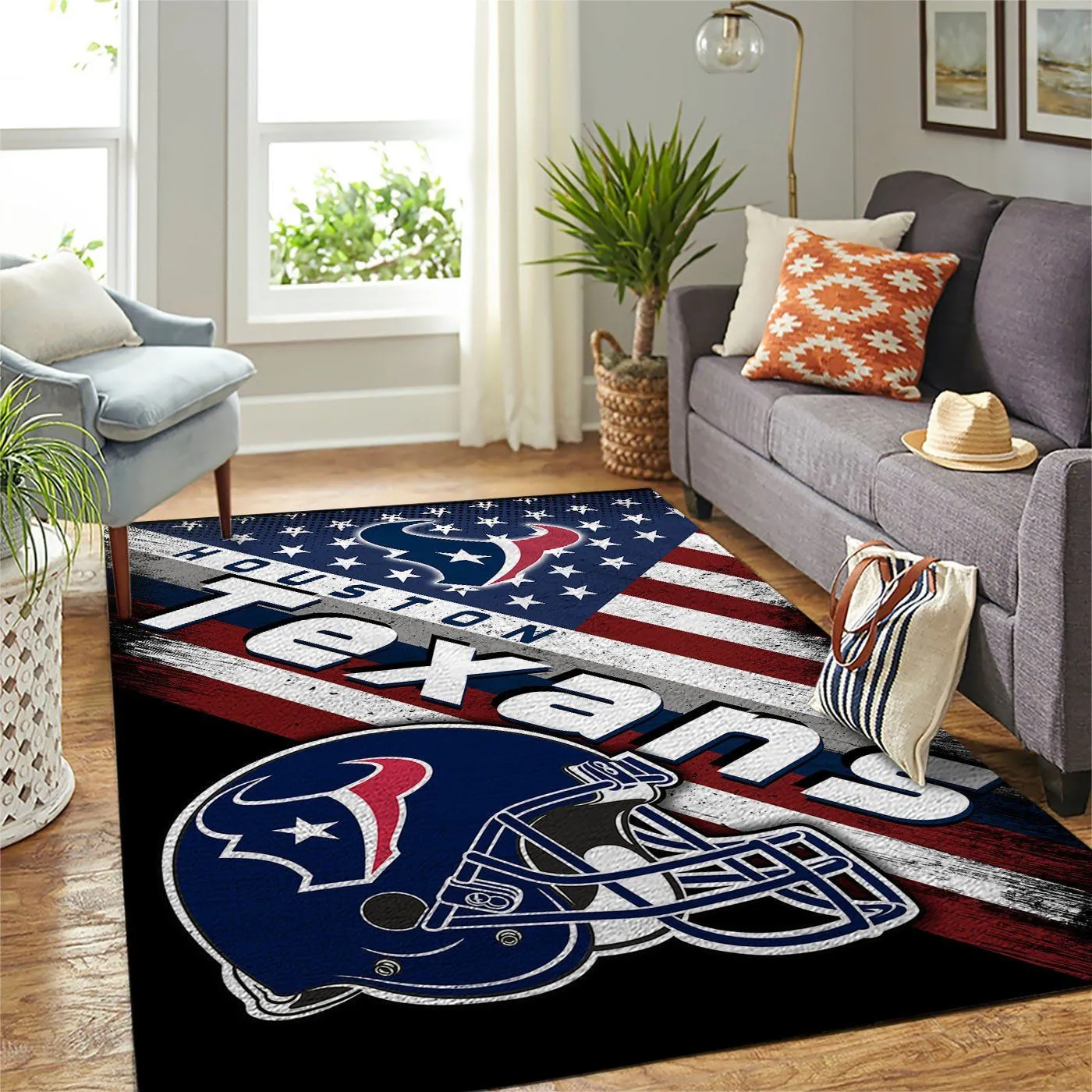 Houston Texans NFL Team Logo American Style Rectangle Rug Decor Area Rugs For Living Room Bedroom Kitchen Rugs Home Carpet Flooring 230LL-1785