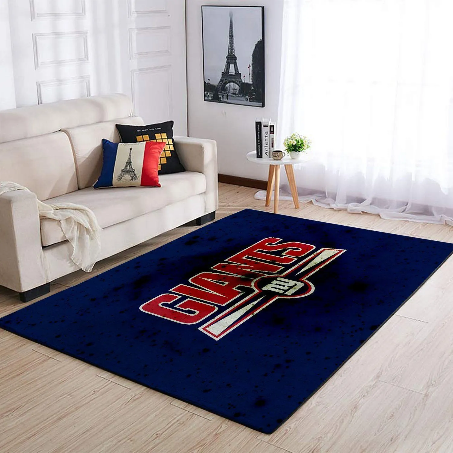 New York Giants NFL Football Floor Decor 1910071 Rectangle Area Rugs Carpet For Living Room, Bedroom, Kitchen Rugs, Non-Slip Carpet 569AA-6102