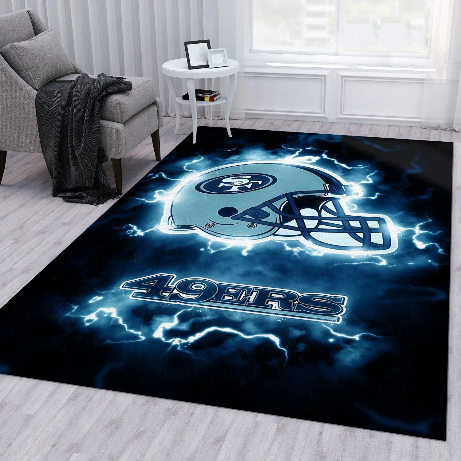 San Francisco 49Ers NFL For Christmas Rectangle Area Rugs Carpet For Living Room, Bedroom, Kitchen Rugs, Non-Slip Carpet 177GS-5989
