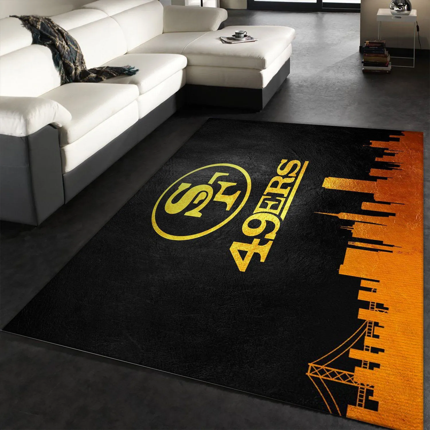 San Francisco 49Ers NFL For Christmas Kitchen Rug Floor Decor Rectangle Area Rugs Carpet For Living Room, Bedroom, Kitchen Rugs, Non-Slip Carpet 144IL-8232
