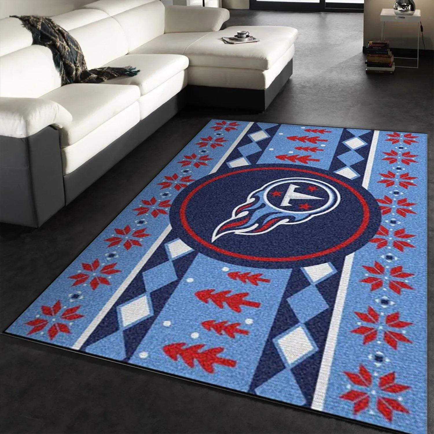 Tennessee Titans NFL Area Kitchen Rug Us Gift Decor Rectangle Area Rugs Carpet For Living Room, Bedroom, Kitchen Rugs, Non-Slip Carpet 644FQ-3426