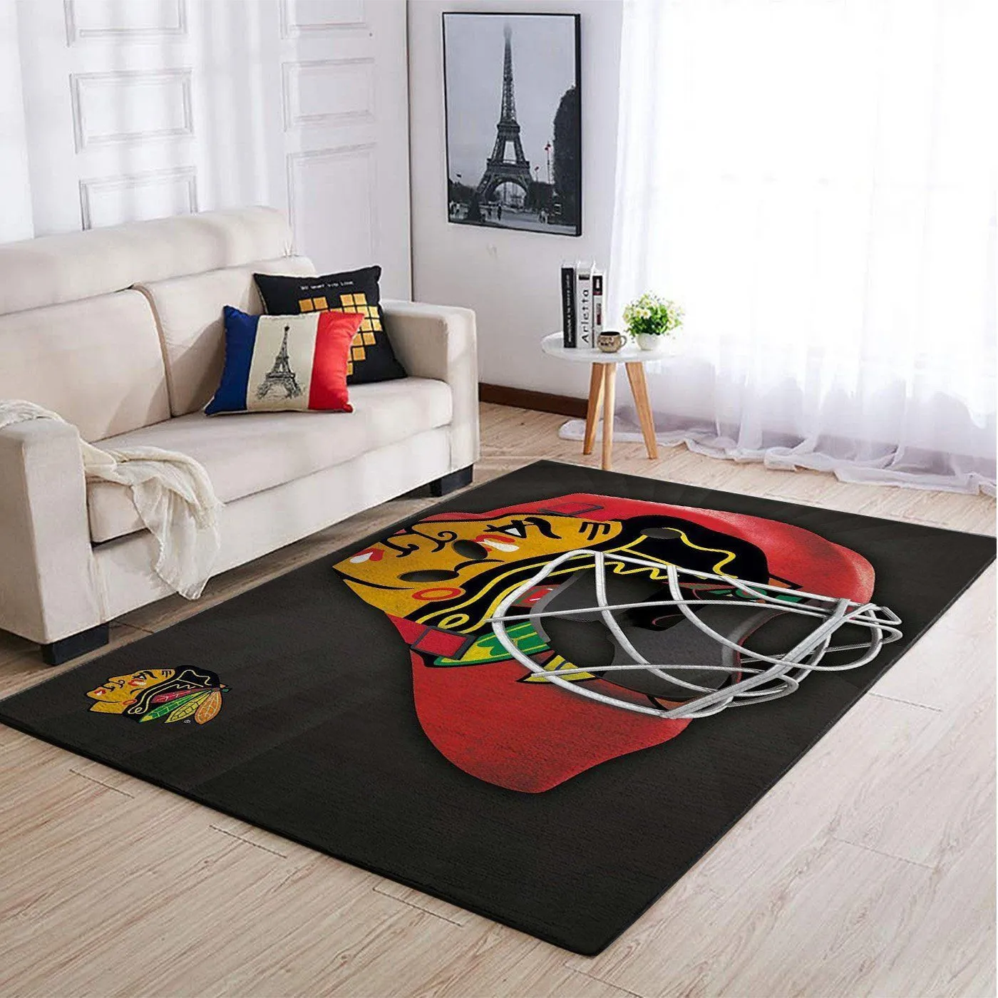 Chicago Blackhawks NHL Team Logo Style Nice Gift Home Decor Rectangle Area Rug Indoor Outdoor Rugs 834GH-5225