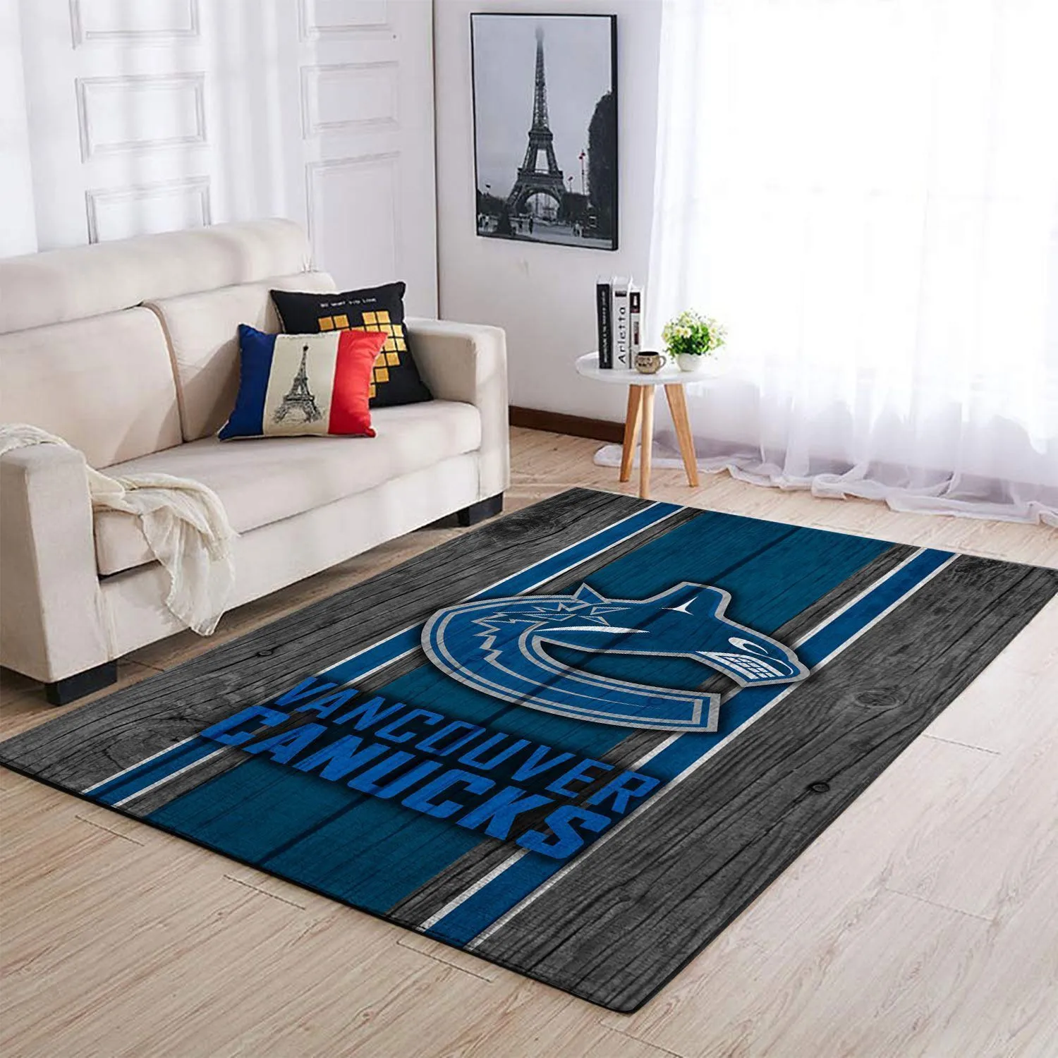 Vancouver Canucks NHL Team Logo Style Nice Gift Home Decor Rectangle Area Rug Indoor Outdoor Rugs 245VA-9030