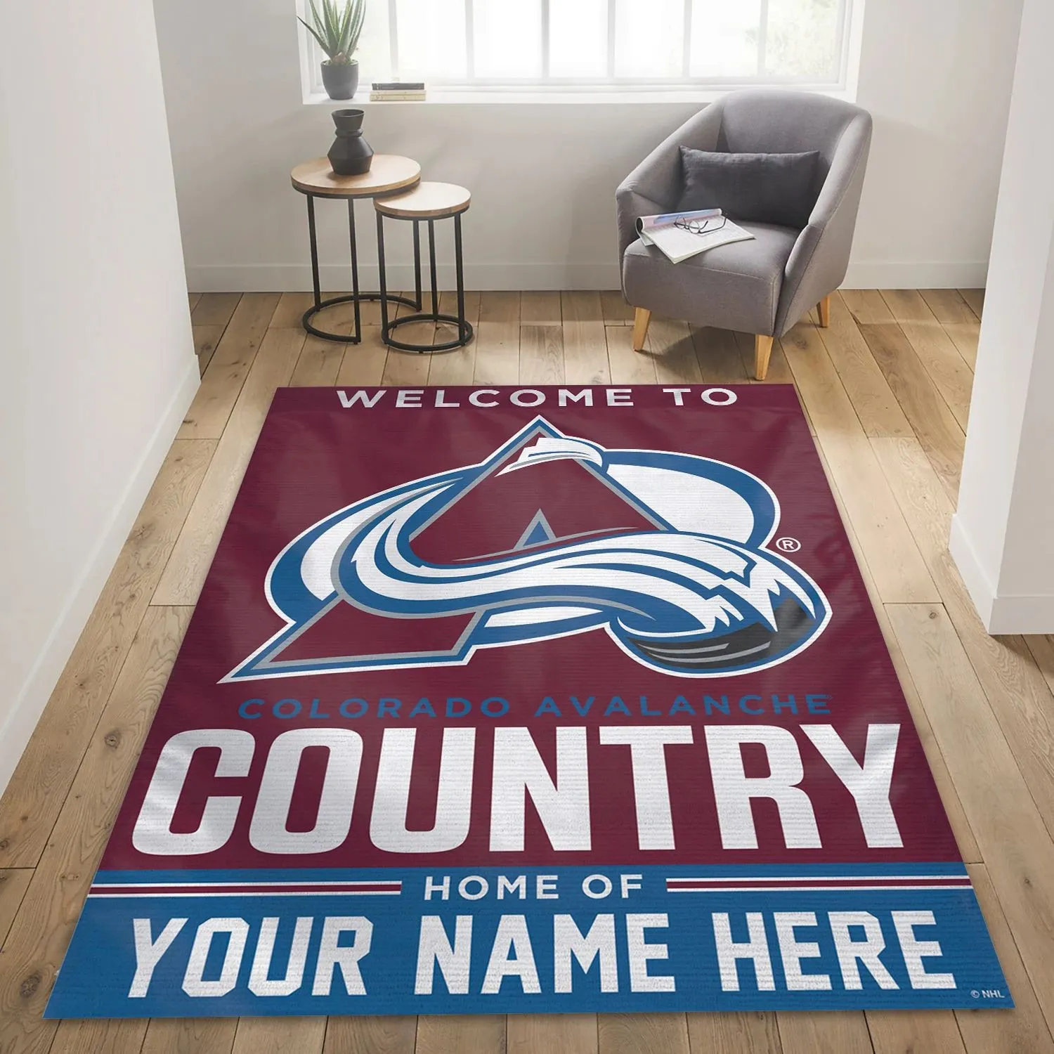 Colorado Avalanche Personal NHL Area Rug, Sport Living Room Rug Home Decor Indoor Outdoor Rugs 648FX-6707