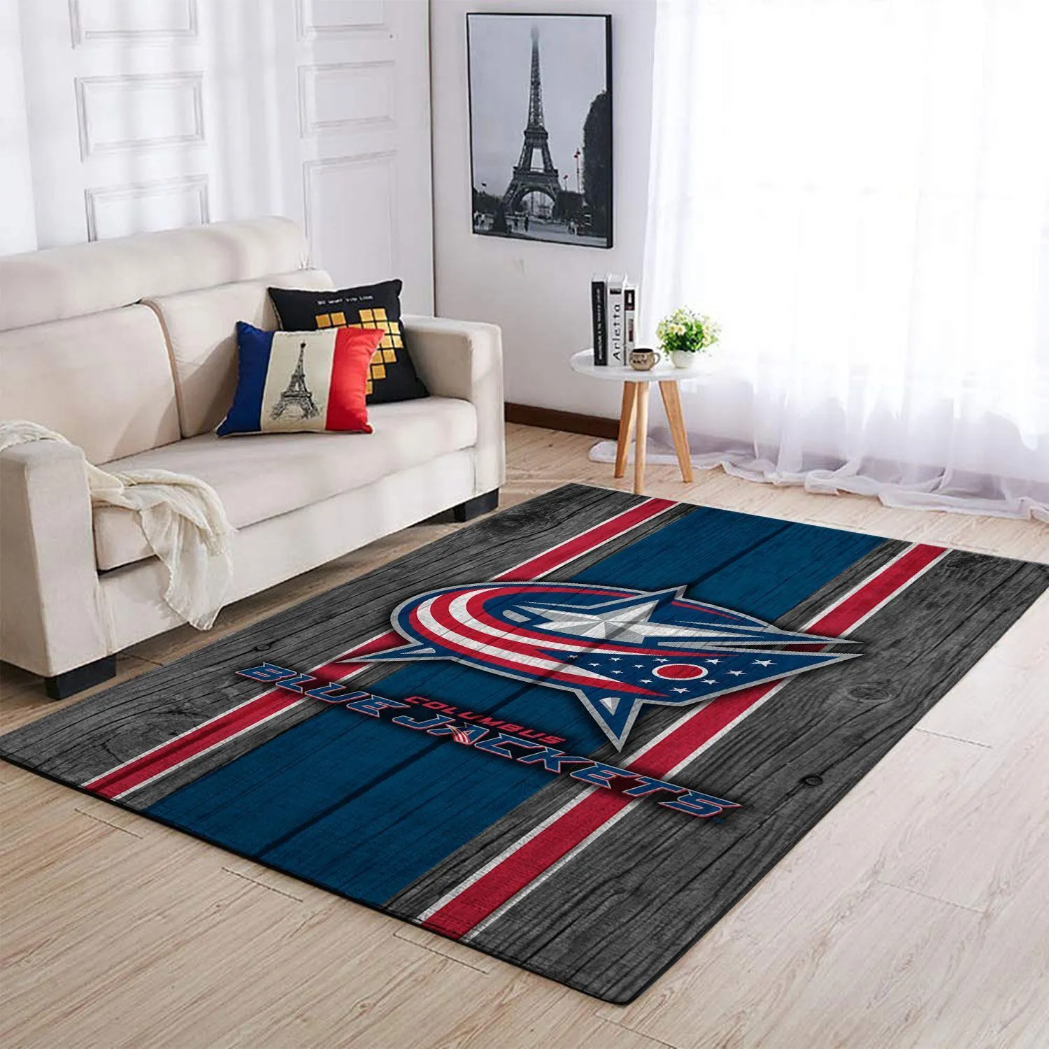 Columbus Blue Jackets NHL Team Logo Style Area Rugs For Living Room Rectangle Rug Bedroom Rugs Carpet Flooring Gift 768KY-7534