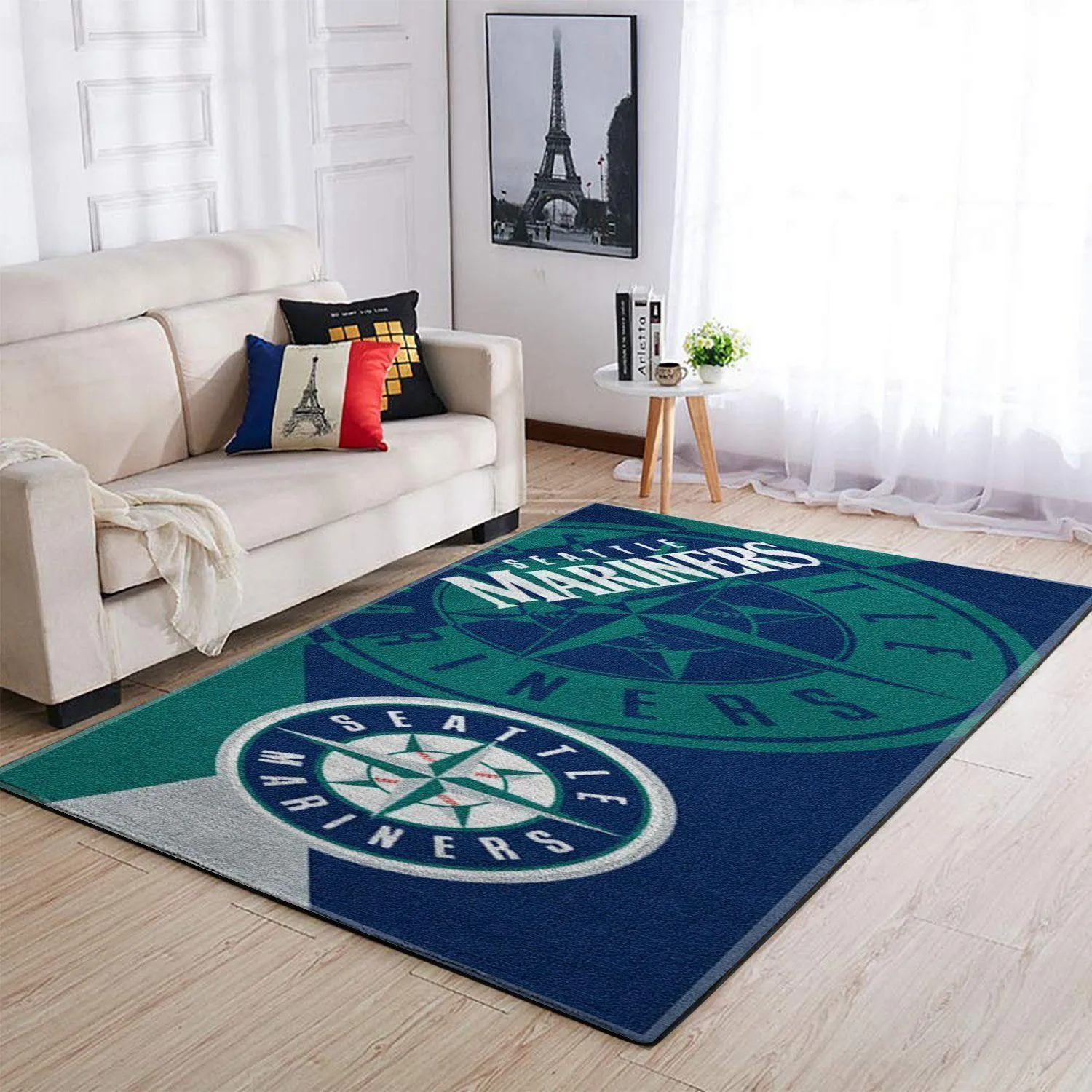 Seattle Mariners Area Rugs MLB Baseball Team Logo Carpet Living Room Floor Home Decor Rug Regtangle Carpet Floor Decor Home 640FF-6006