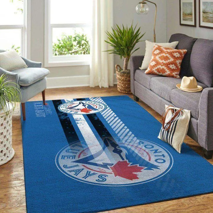 Toronto Blue Jays Area Rug MLB Baseball Team Logo Carpet Living Room 151HB-7852