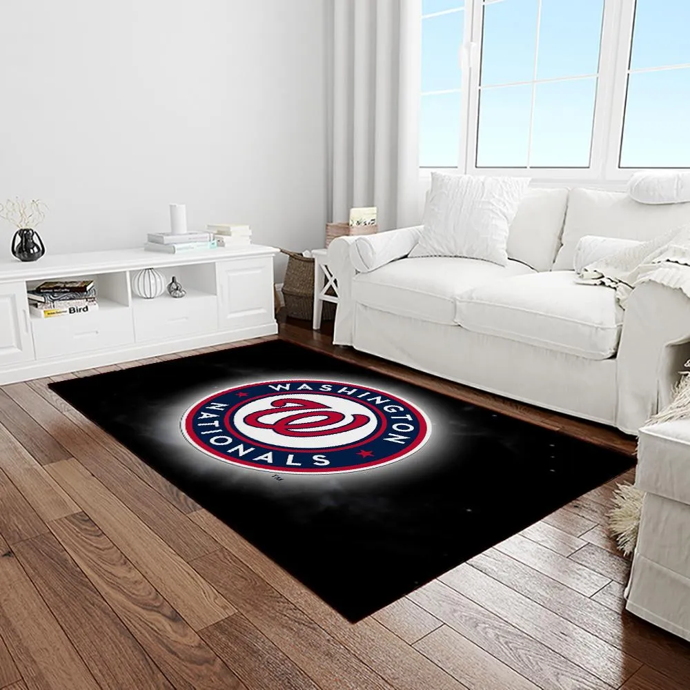 MLB Washington Nationals Baseball Team Logo Rectangle Area Rug 711RU-6514