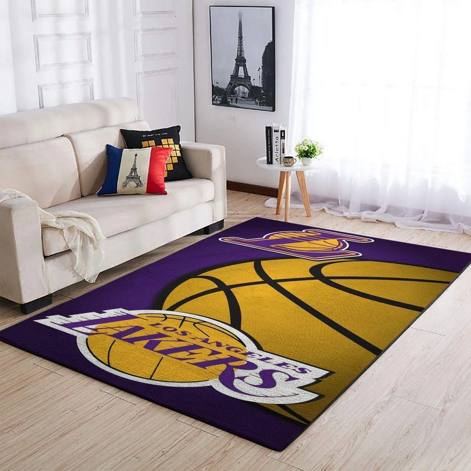 NBA Los Angeles Lakers Basketball Area Rug Living Room Rug Home Decor 934LT-8643