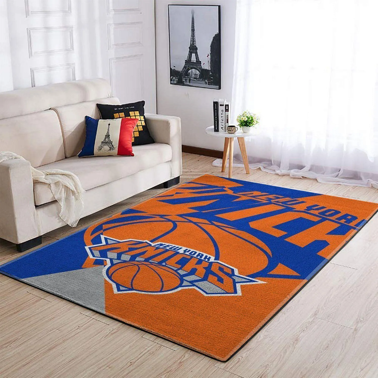 New York Knicks Area Rug Nba Carpet Living Room 535XJ-6680