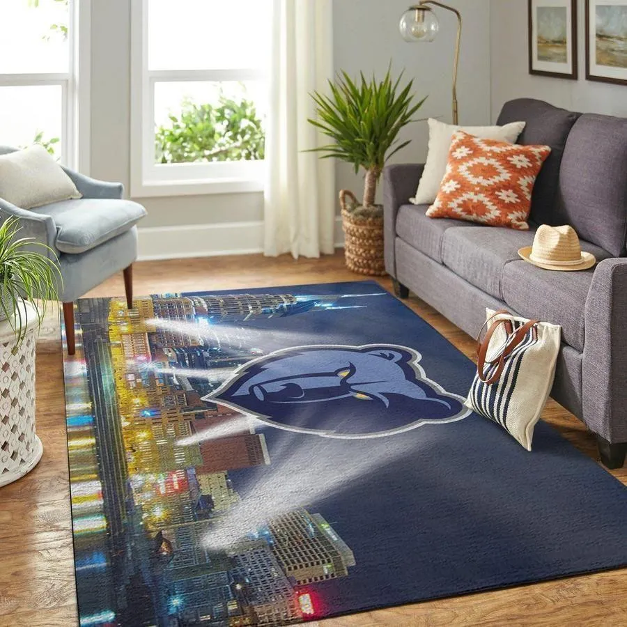 Memphis Grizzlies Nba Basketball Carpet Living Room Rug Regtangle Carpet 333UY-2202