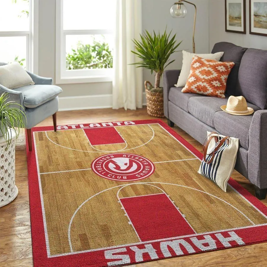 Atlanta Hawks Area Rug Nba Carpet Living Room 347VS-6009