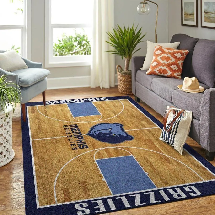 Memphis Grizzlies Nba Basketball Carpet Living Room Rug Regtangle Carpet 928SW-5366